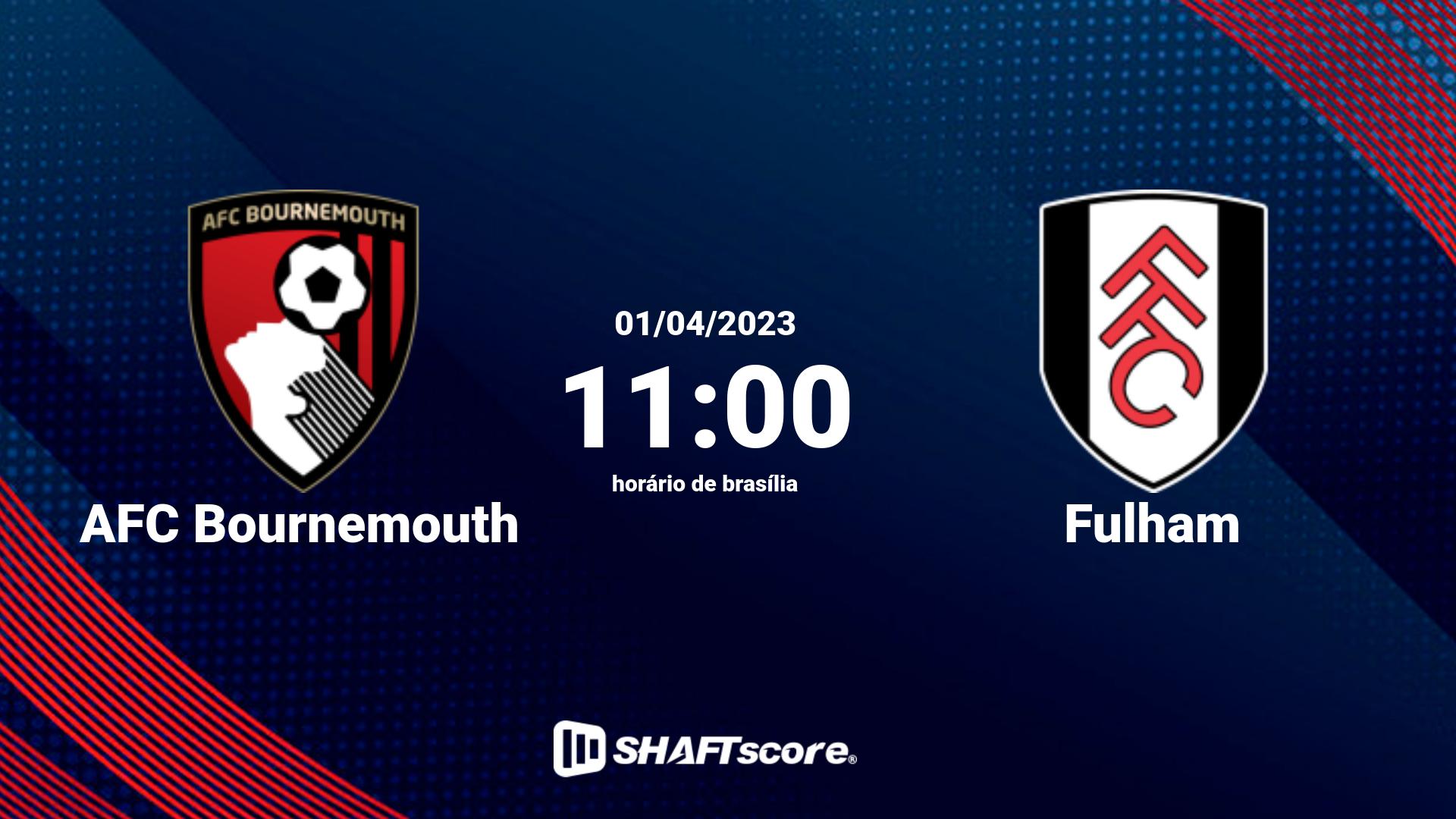 Estatísticas do jogo AFC Bournemouth vs Fulham 01.04 11:00