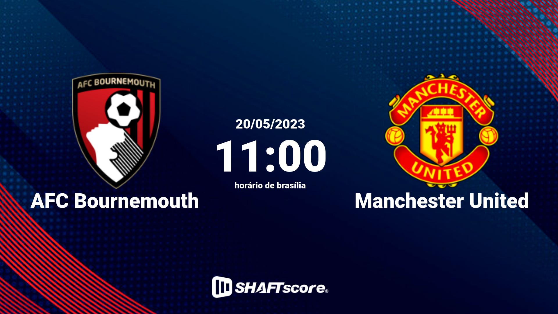 Estatísticas do jogo AFC Bournemouth vs Manchester United 20.05 11:00