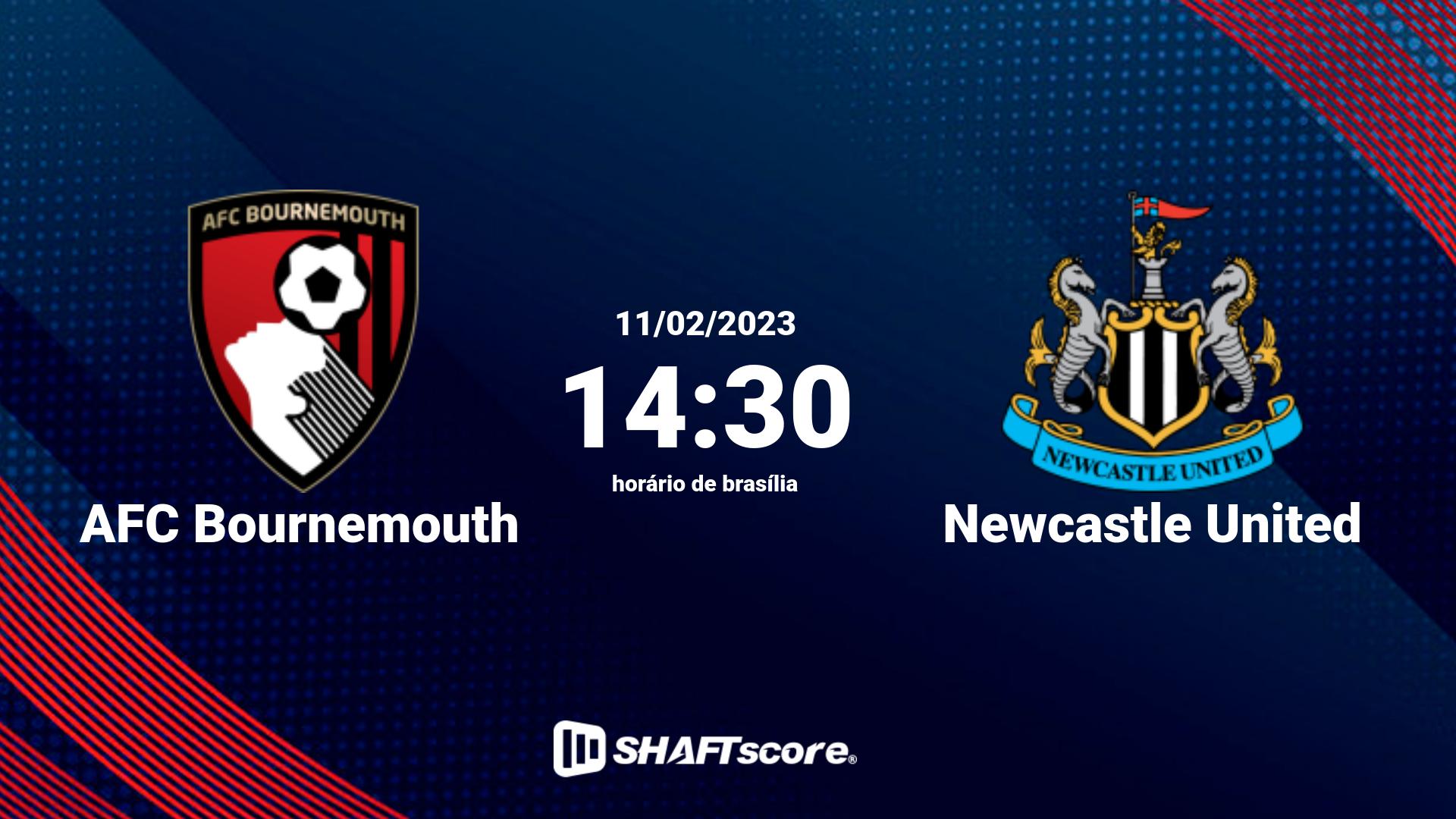 Estatísticas do jogo AFC Bournemouth vs Newcastle United 11.02 14:30