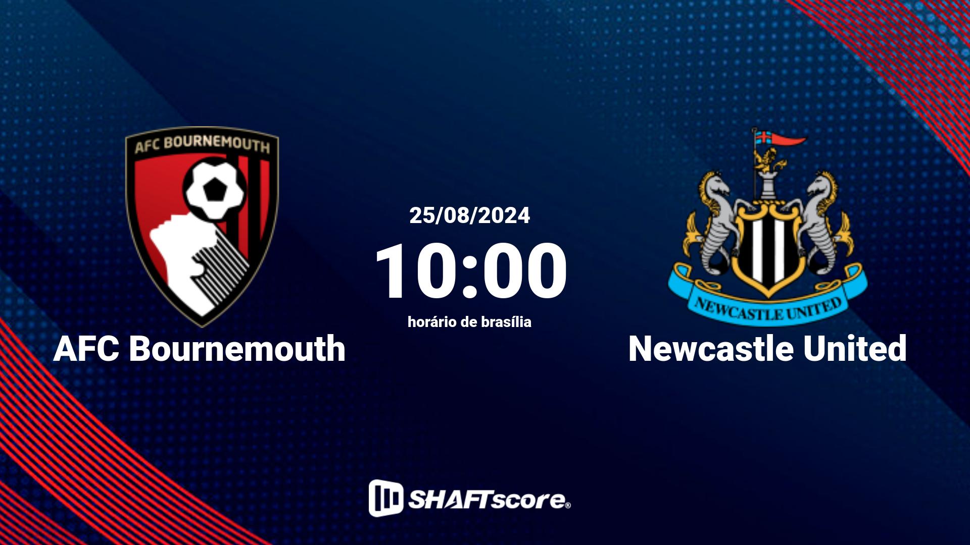 Estatísticas do jogo AFC Bournemouth vs Newcastle United 25.08 10:00