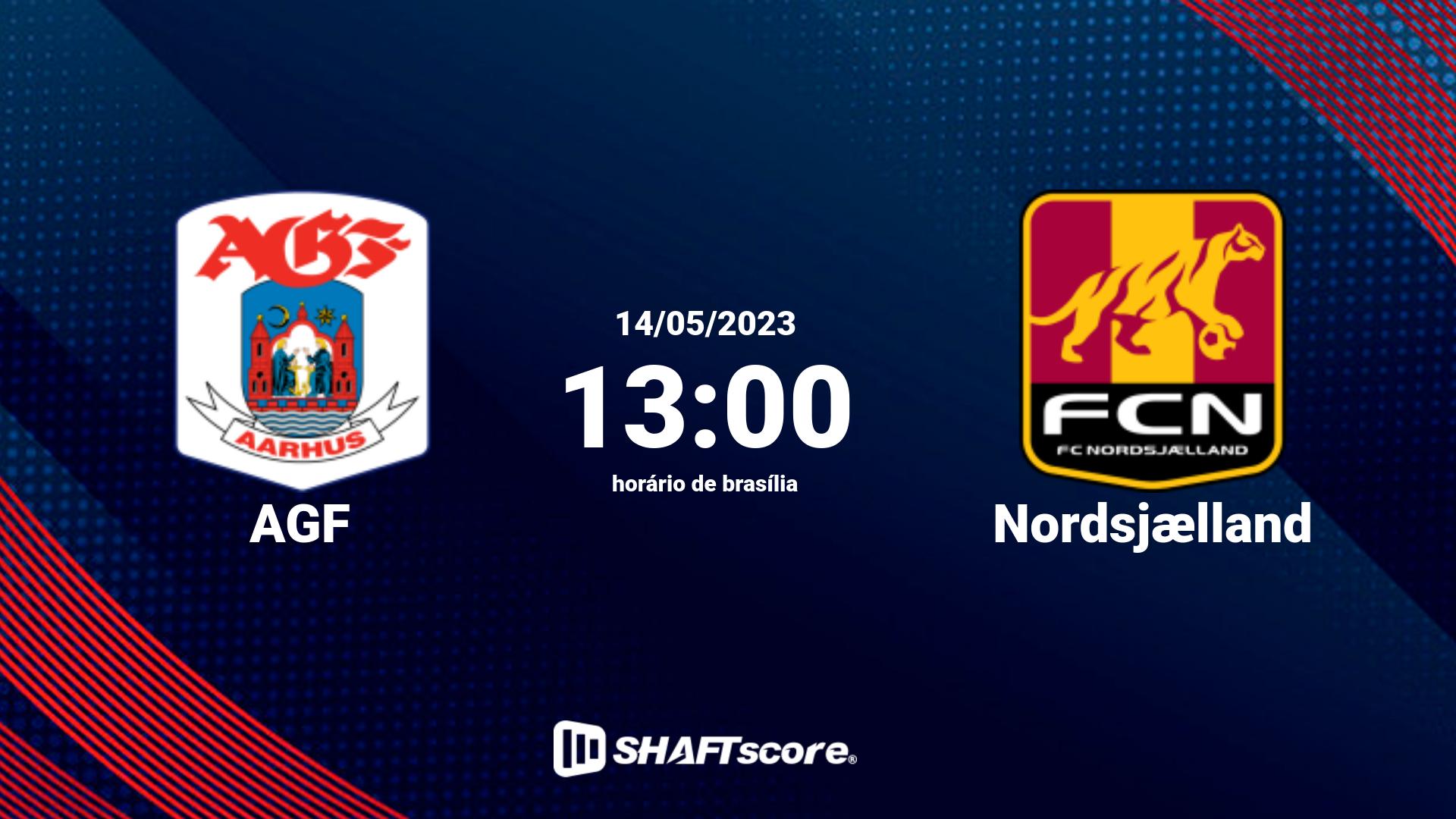 Estatísticas do jogo AGF vs Nordsjælland 14.05 13:00