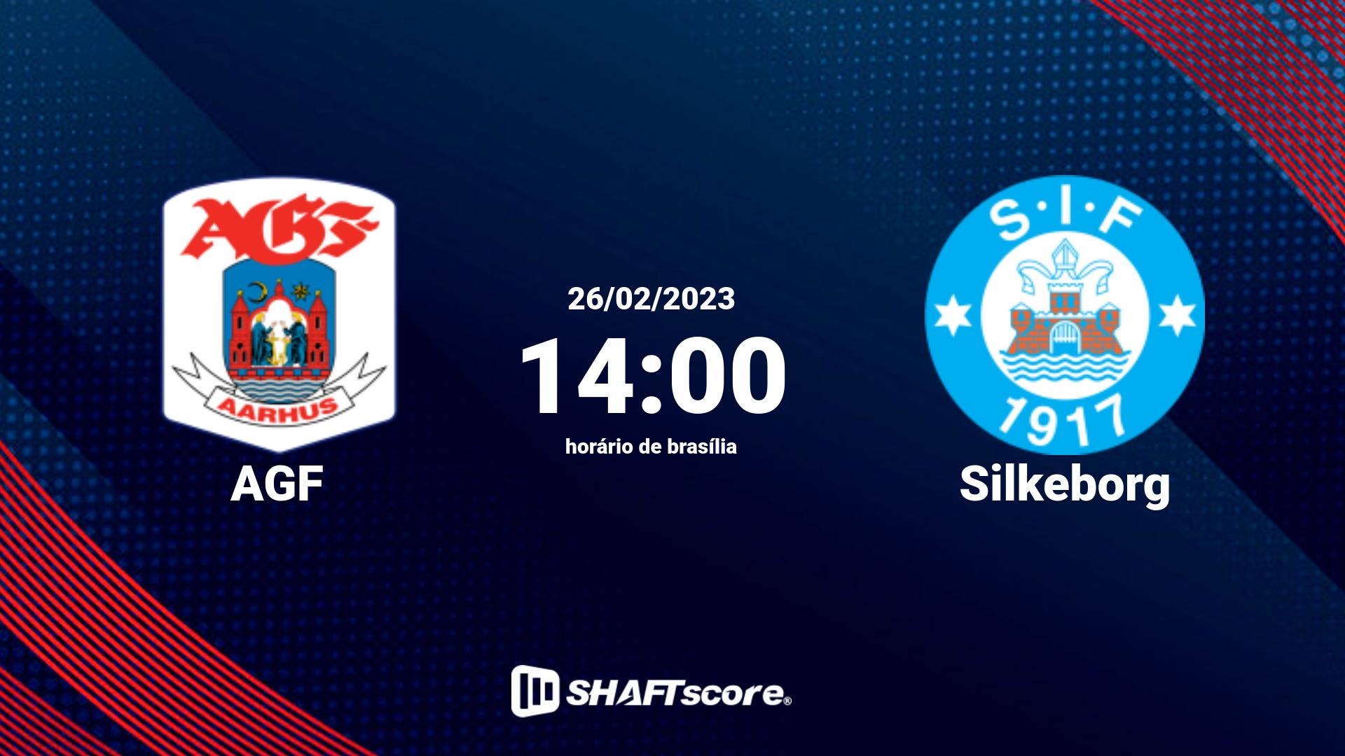 Estatísticas do jogo AGF vs Silkeborg 26.02 14:00