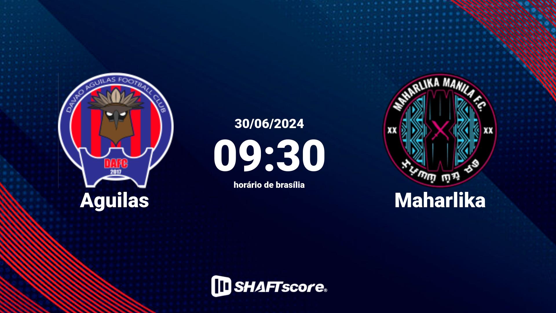 Estatísticas do jogo Aguilas vs Maharlika 30.06 09:30