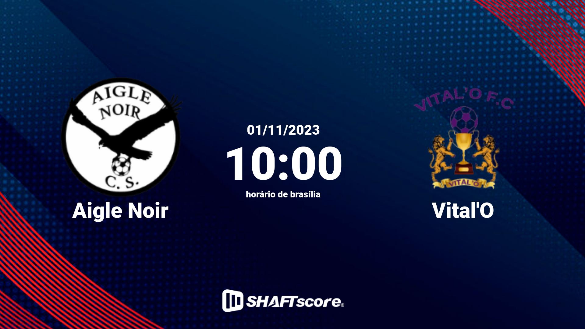 Estatísticas do jogo Aigle Noir vs Vital'O 01.11 10:00