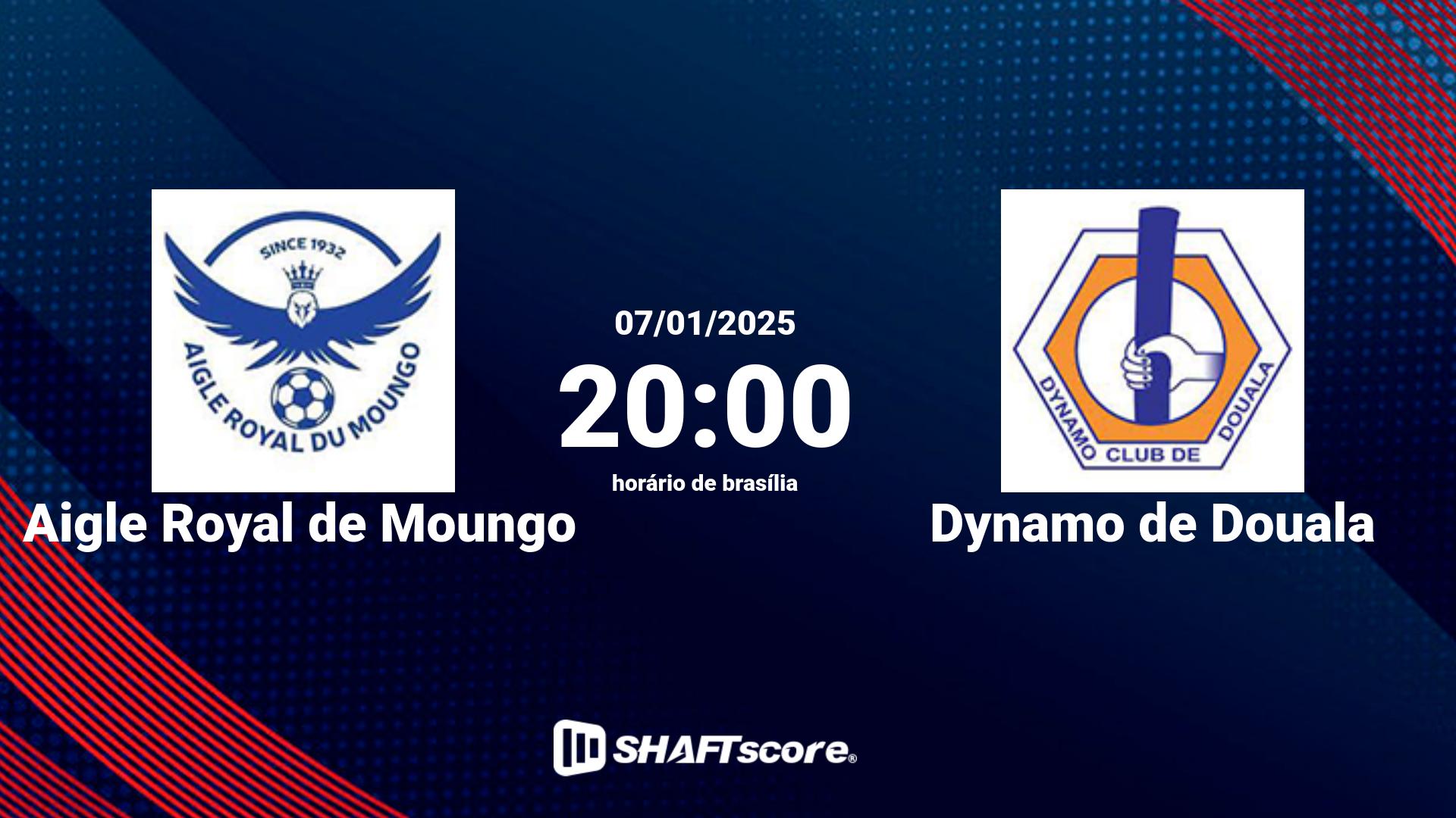 Estatísticas do jogo Aigle Royal de Moungo vs Dynamo de Douala 07.01 20:00