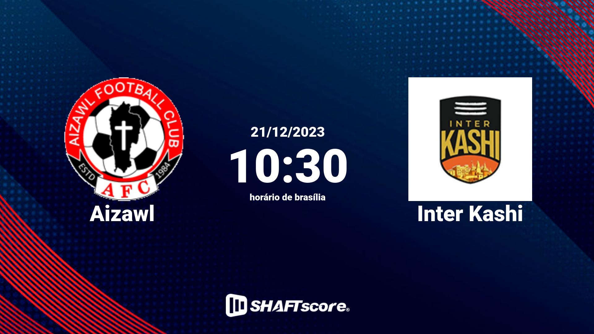 Estatísticas do jogo Aizawl vs Inter Kashi 21.12 10:30