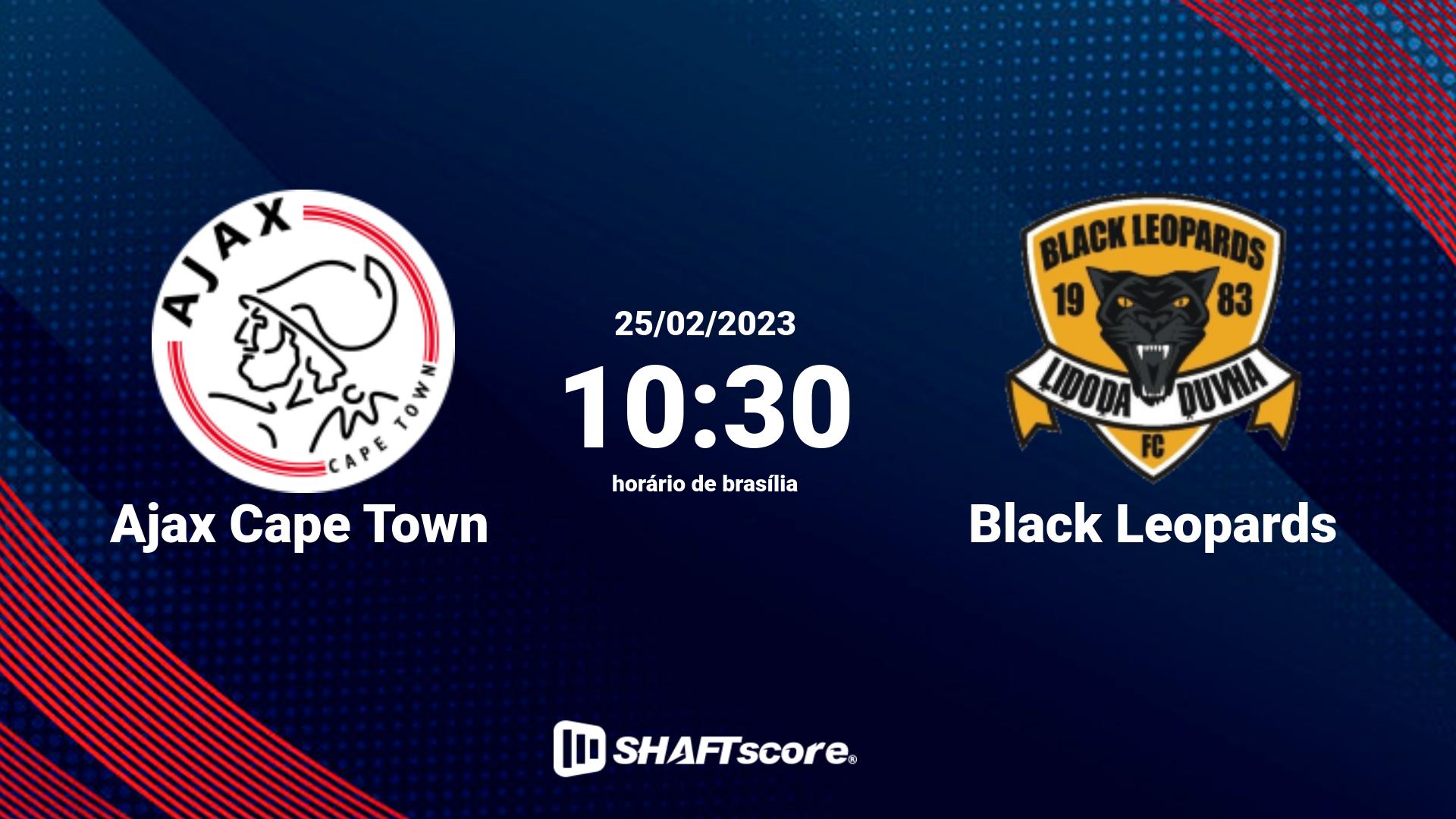 Estatísticas do jogo Ajax Cape Town vs Black Leopards 25.02 10:30