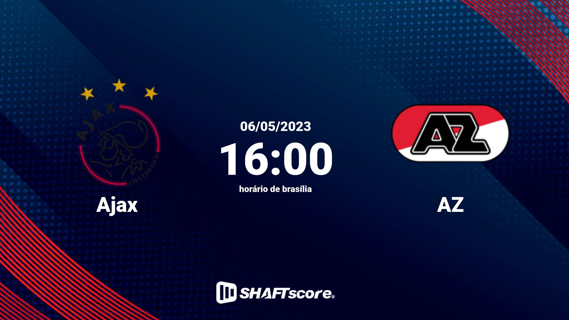 Estatísticas do jogo Ajax vs AZ 06.05 16:00