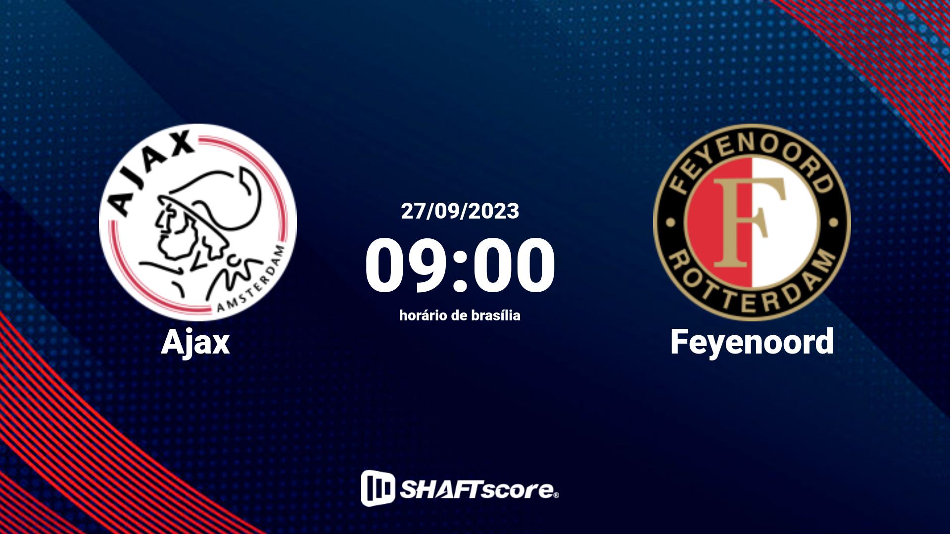 Estatísticas do jogo Ajax vs Feyenoord 27.09 09:00