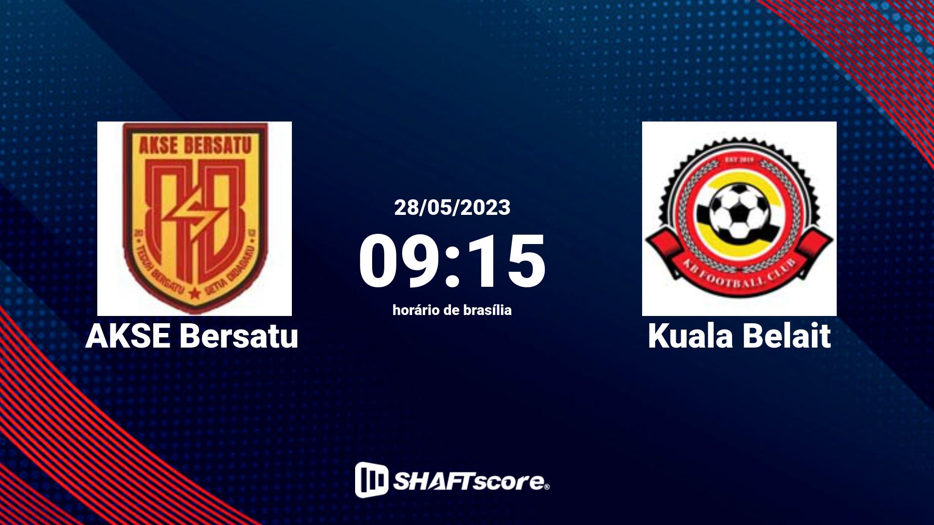 Estatísticas do jogo AKSE Bersatu vs Kuala Belait 28.05 09:15