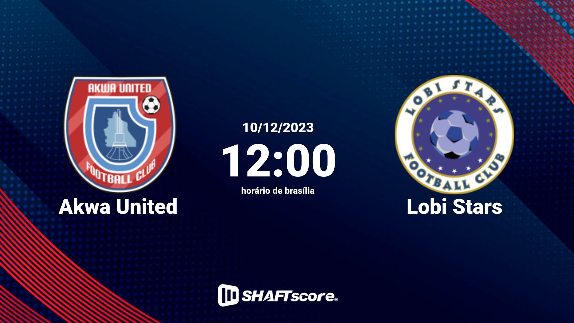 Estatísticas do jogo Akwa United vs Lobi Stars 10.12 12:00