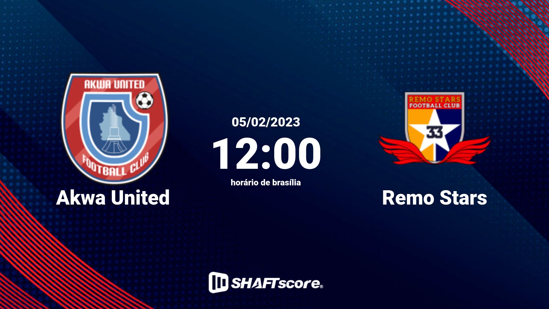 Estatísticas do jogo Akwa United vs Remo Stars 05.02 12:00