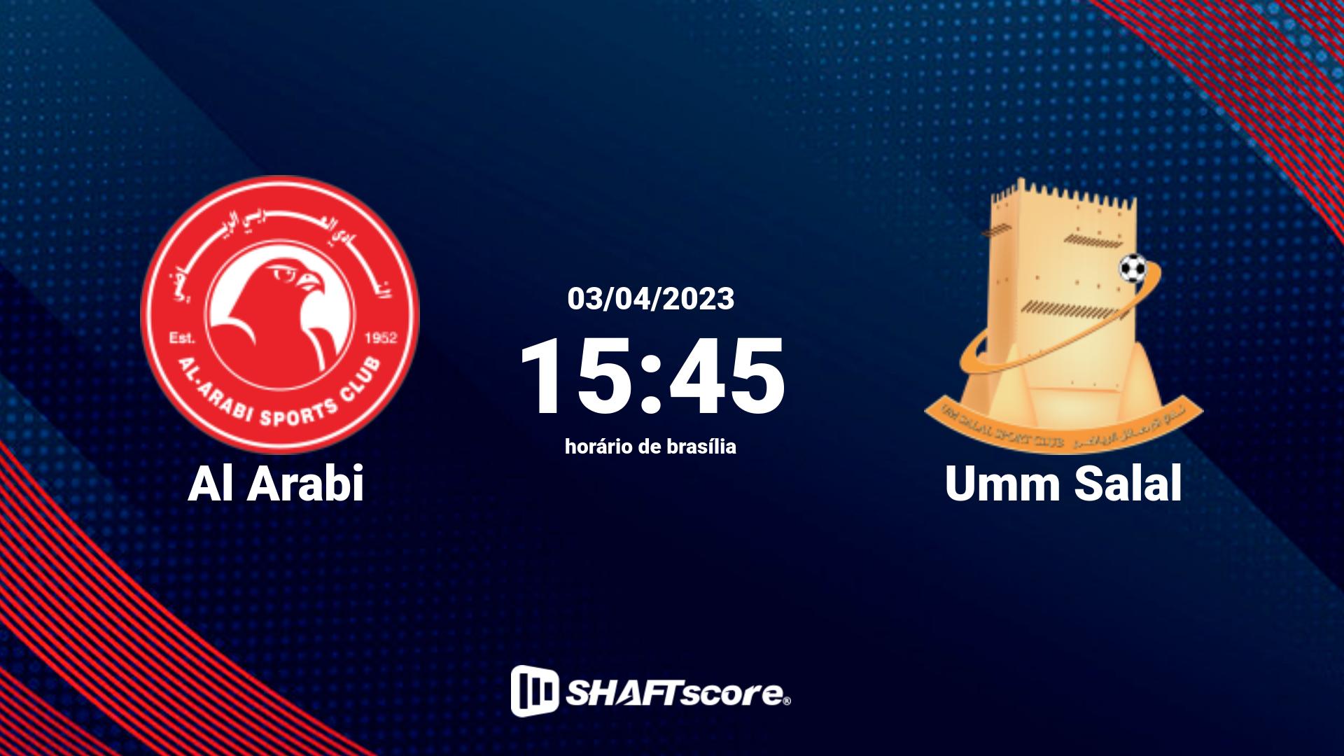 Estatísticas do jogo Al Arabi vs Umm Salal 03.04 15:45