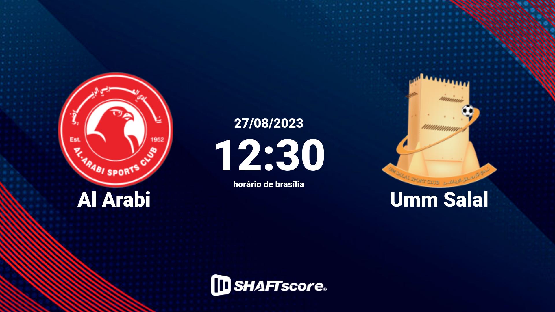 Estatísticas do jogo Al Arabi vs Umm Salal 27.08 12:30