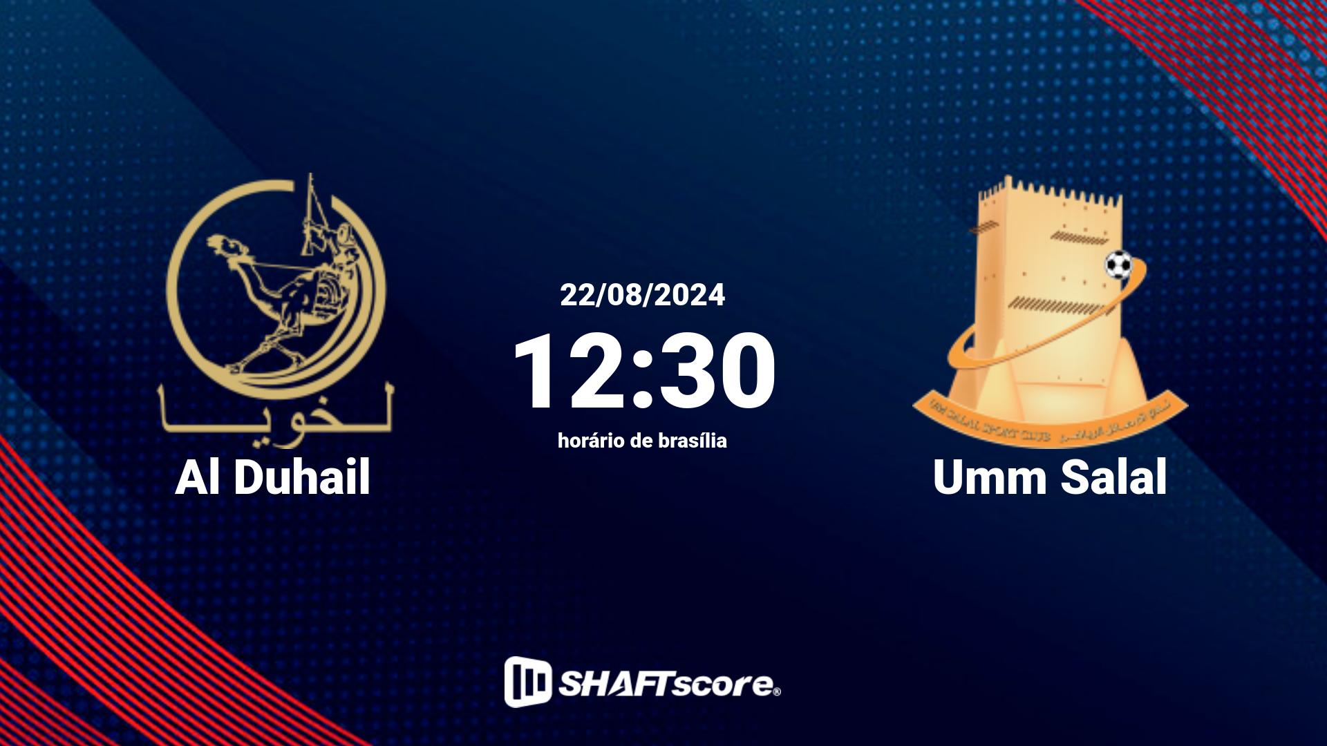 Estatísticas do jogo Al Duhail vs Umm Salal 22.08 12:30