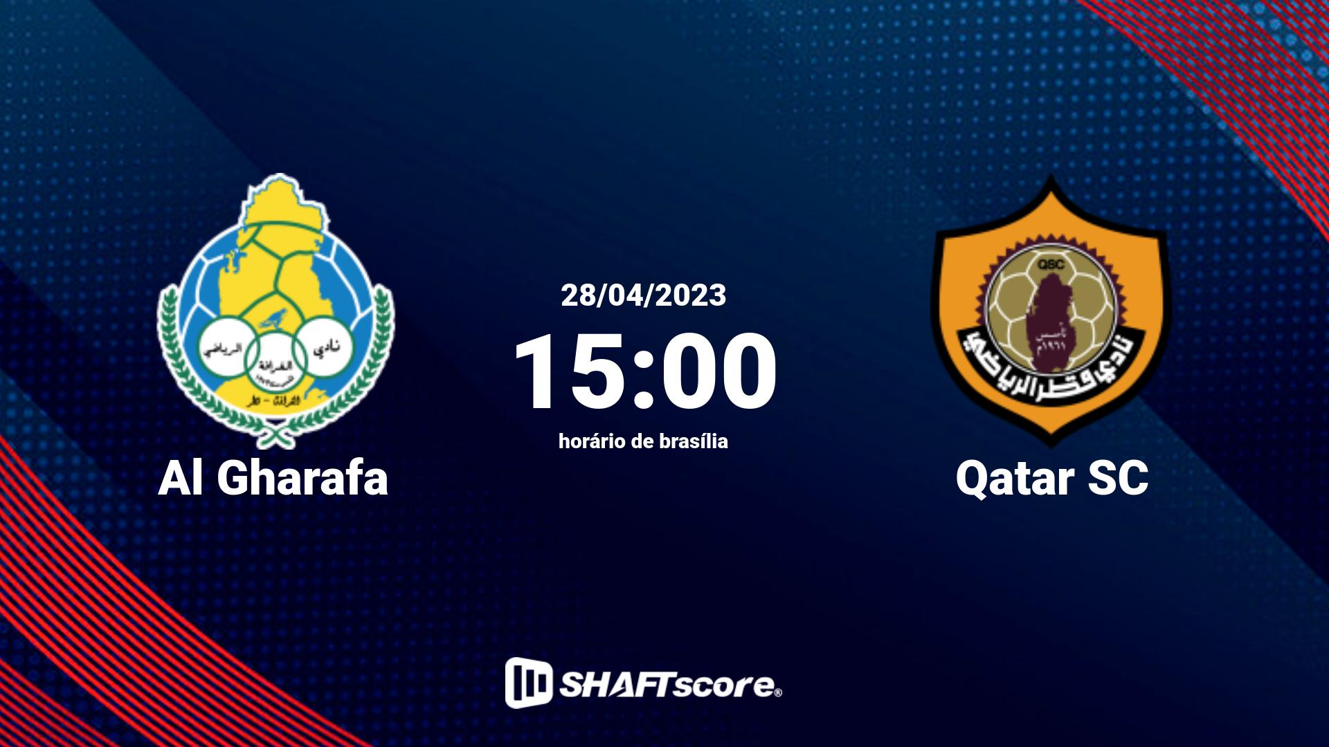 Estatísticas do jogo Al Gharafa vs Qatar SC 28.04 15:00