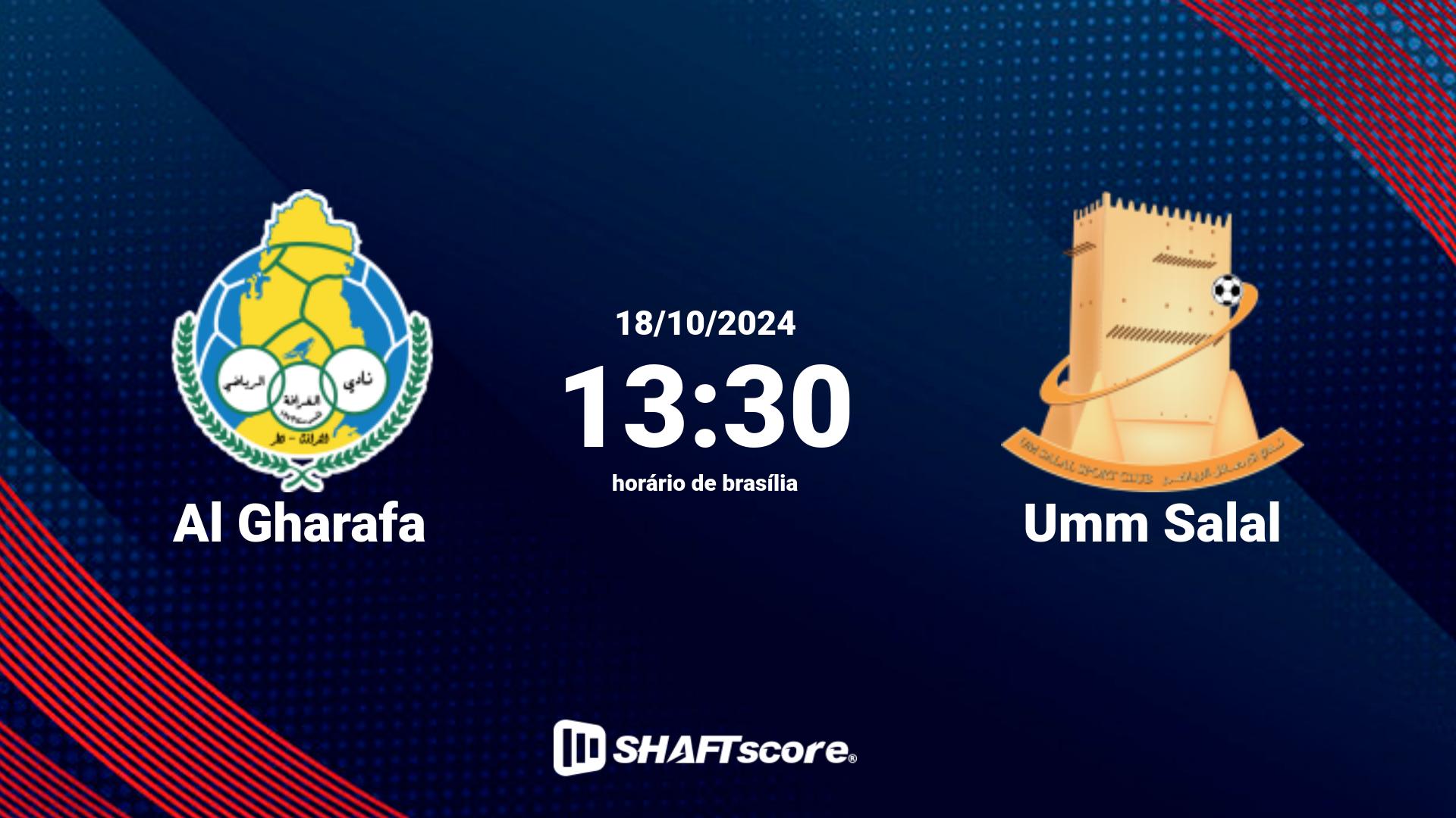 Estatísticas do jogo Al Gharafa vs Umm Salal 18.10 13:30