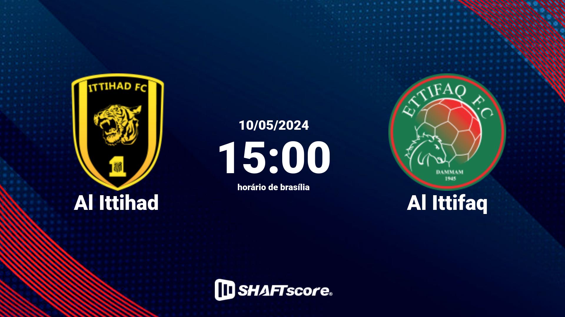 Estatísticas do jogo Al Ittihad vs Al Ittifaq 10.05 15:00