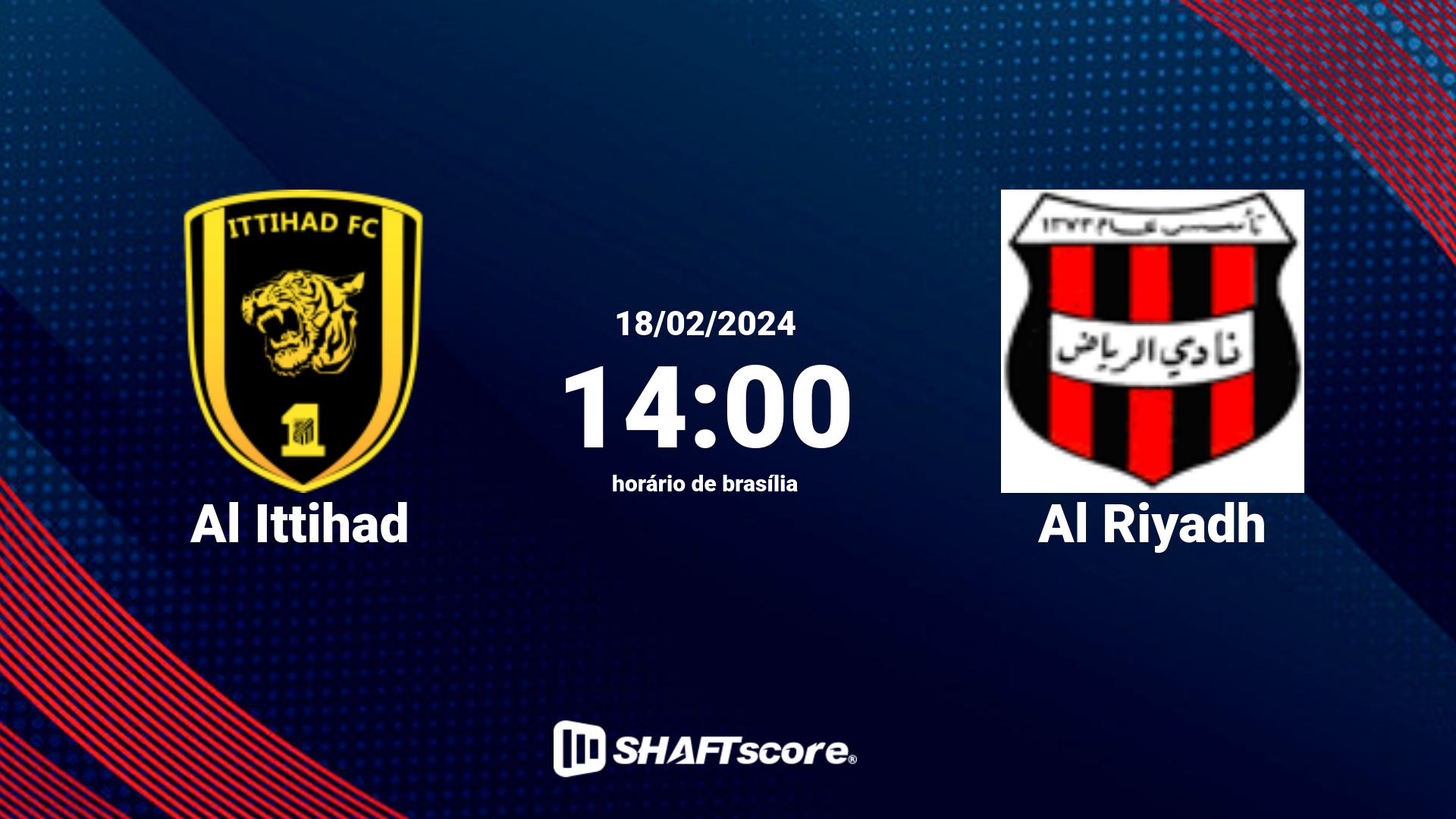 Estatísticas do jogo Al Ittihad vs Al Riyadh 18.02 14:00