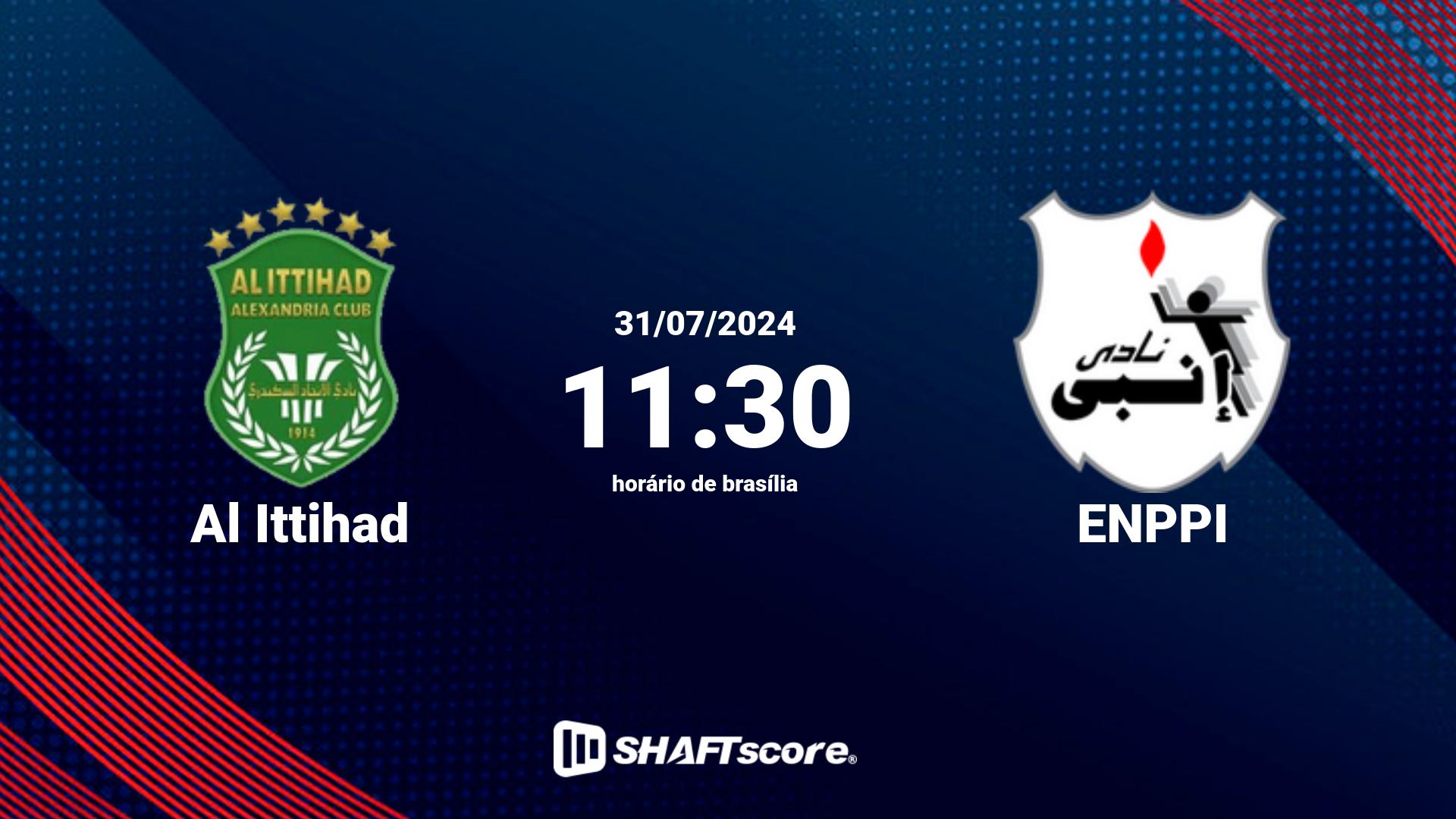 Estatísticas do jogo Al Ittihad vs ENPPI 31.07 11:30