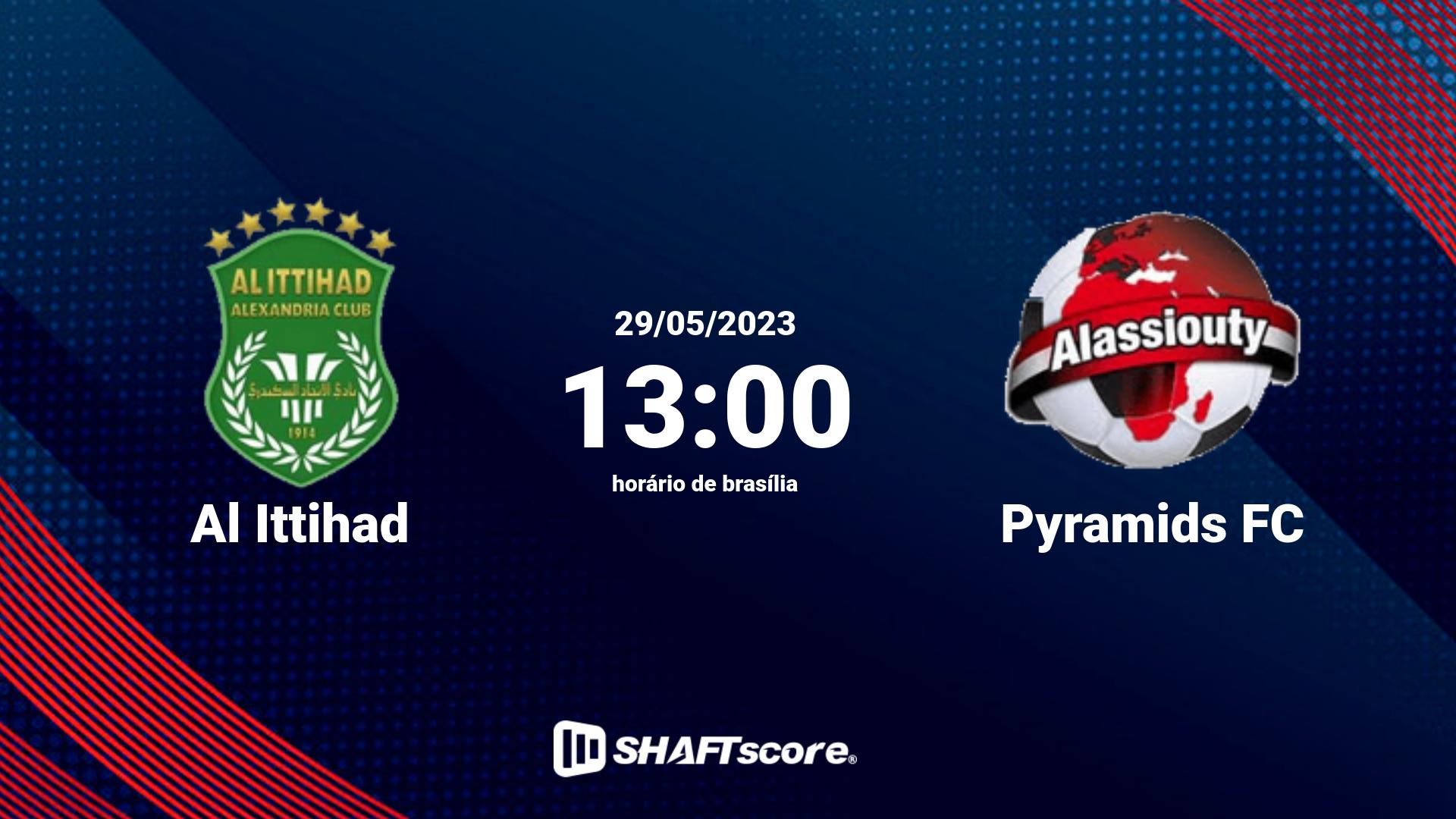 Estatísticas do jogo Al Ittihad vs Pyramids FC 29.05 13:00