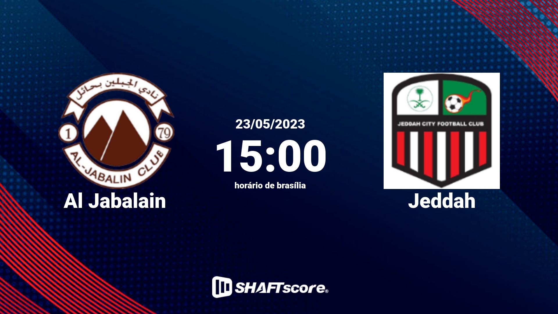 Estatísticas do jogo Al Jabalain vs Jeddah 23.05 15:00