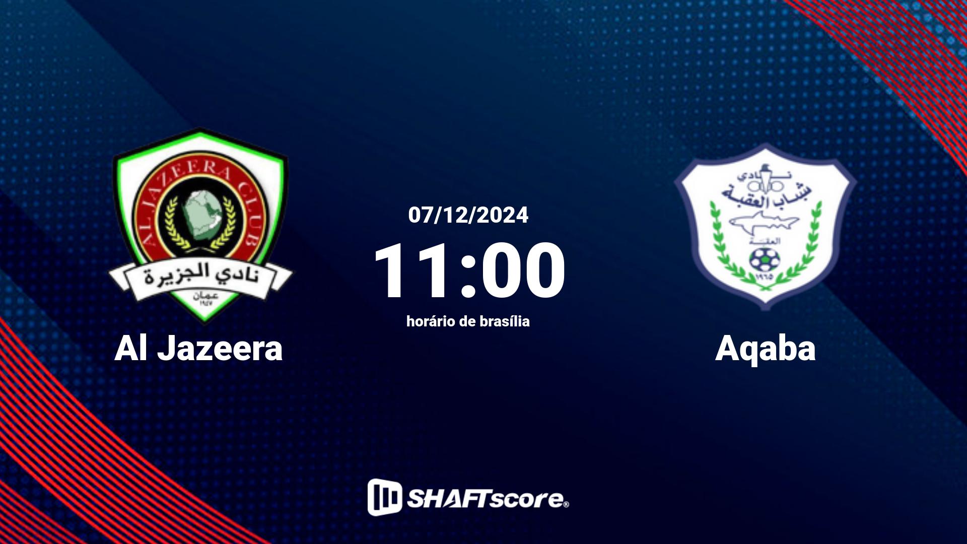 Estatísticas do jogo Al Jazeera vs Aqaba 07.12 11:00