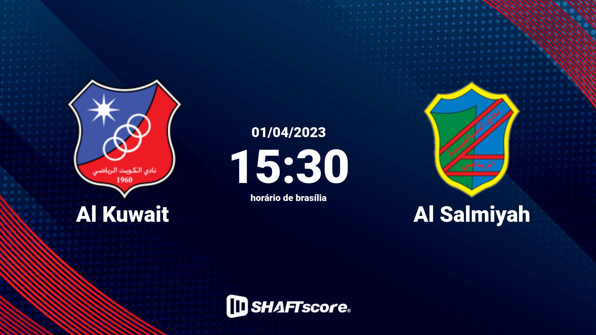 Estatísticas do jogo Al Kuwait vs Al Salmiyah 01.04 15:30