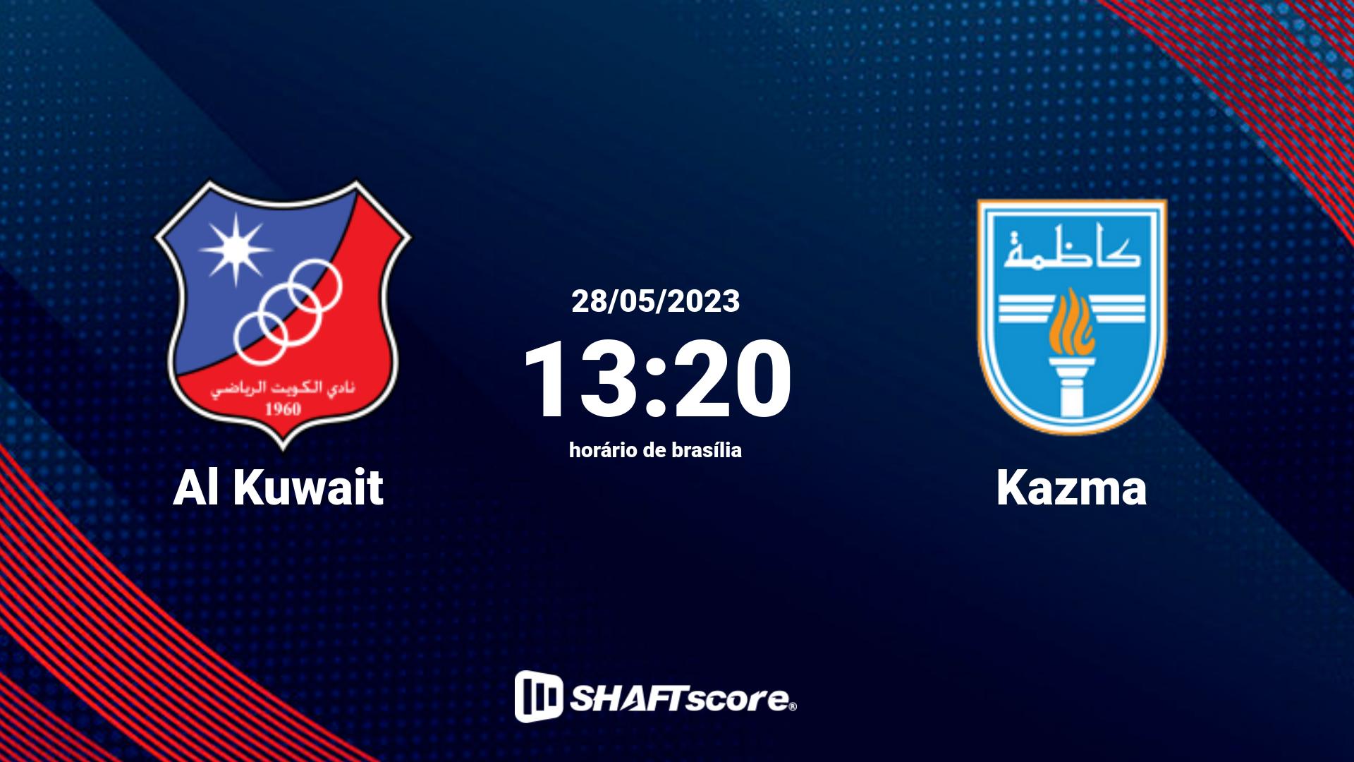 Estatísticas do jogo Al Kuwait vs Kazma 28.05 13:20