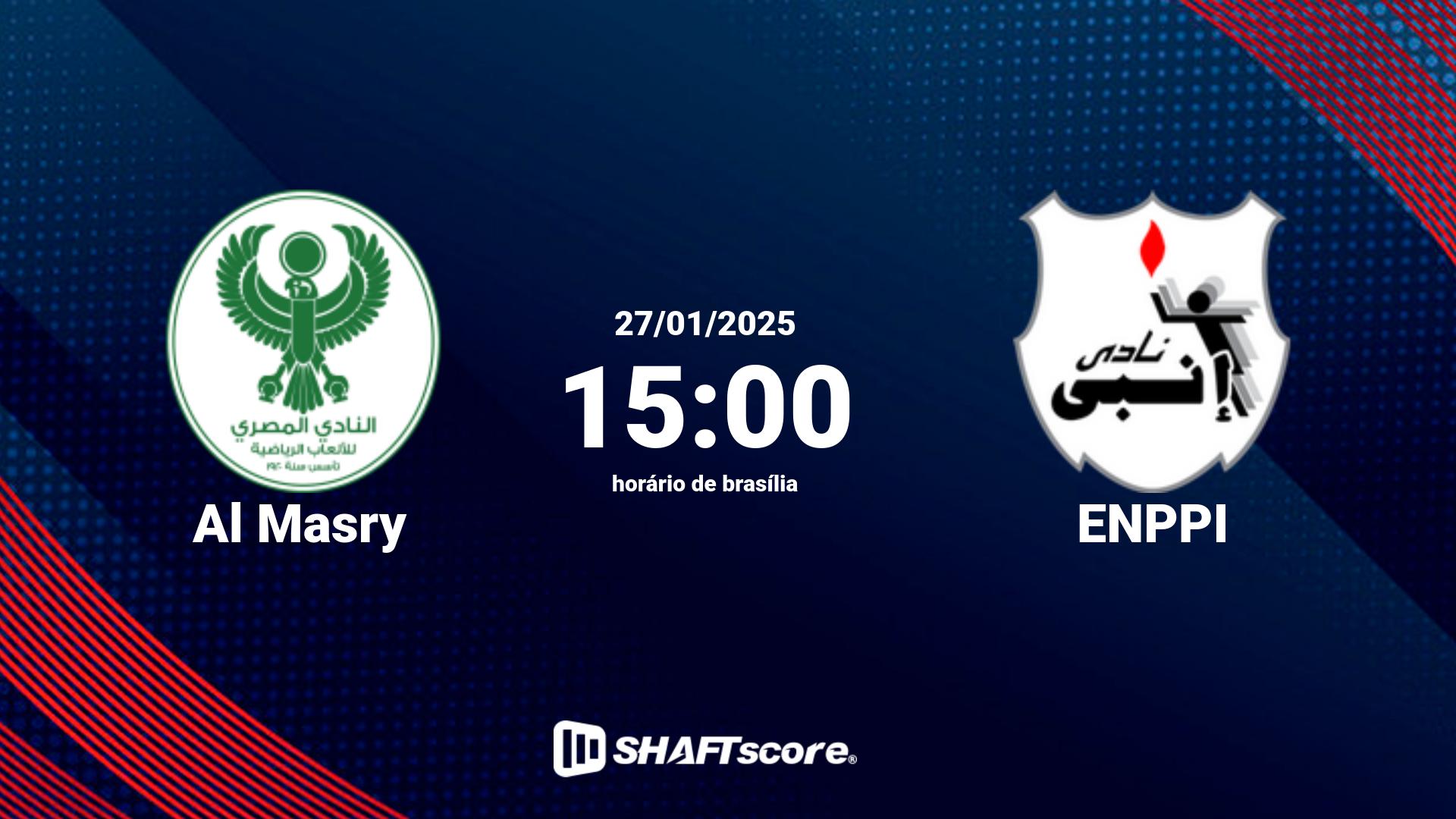 Estatísticas do jogo Al Masry vs ENPPI 27.01 15:00