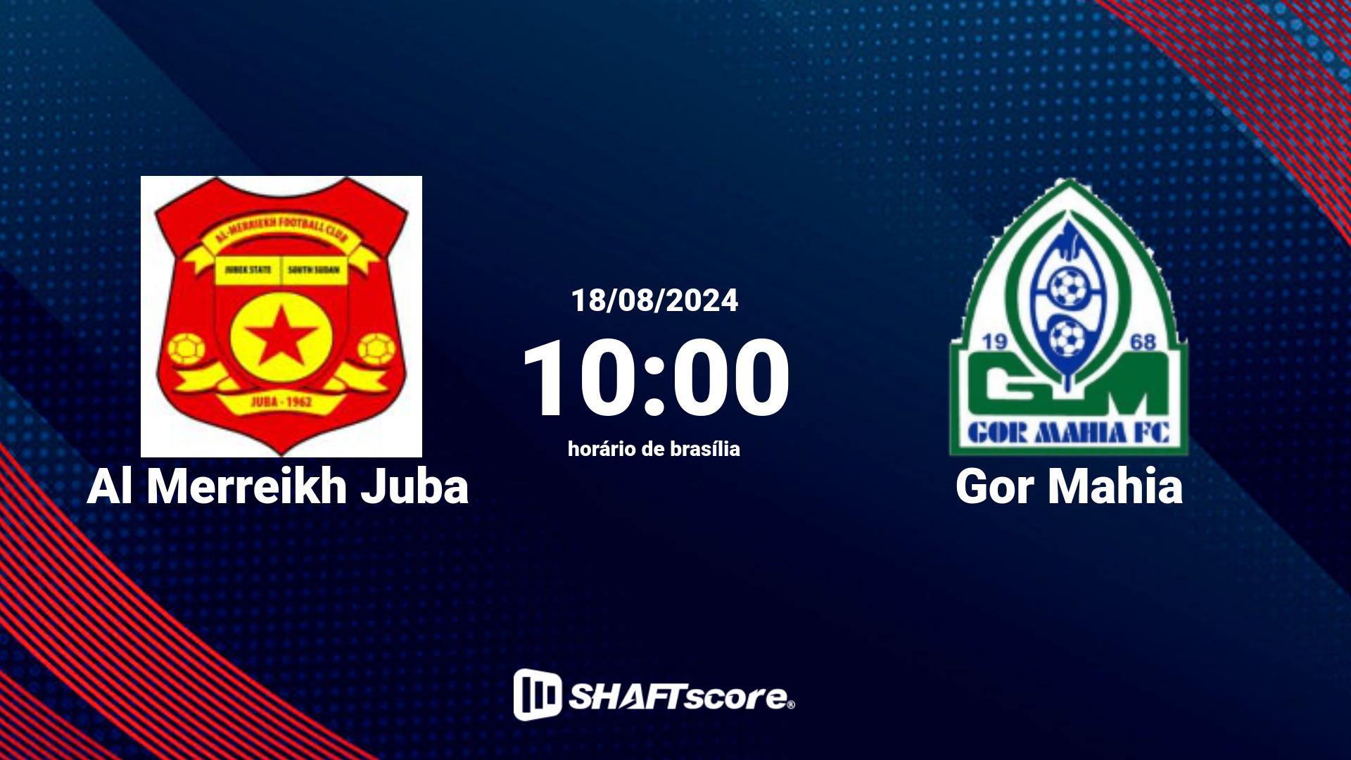 Estatísticas do jogo Al Merreikh Juba vs Gor Mahia 18.08 10:00