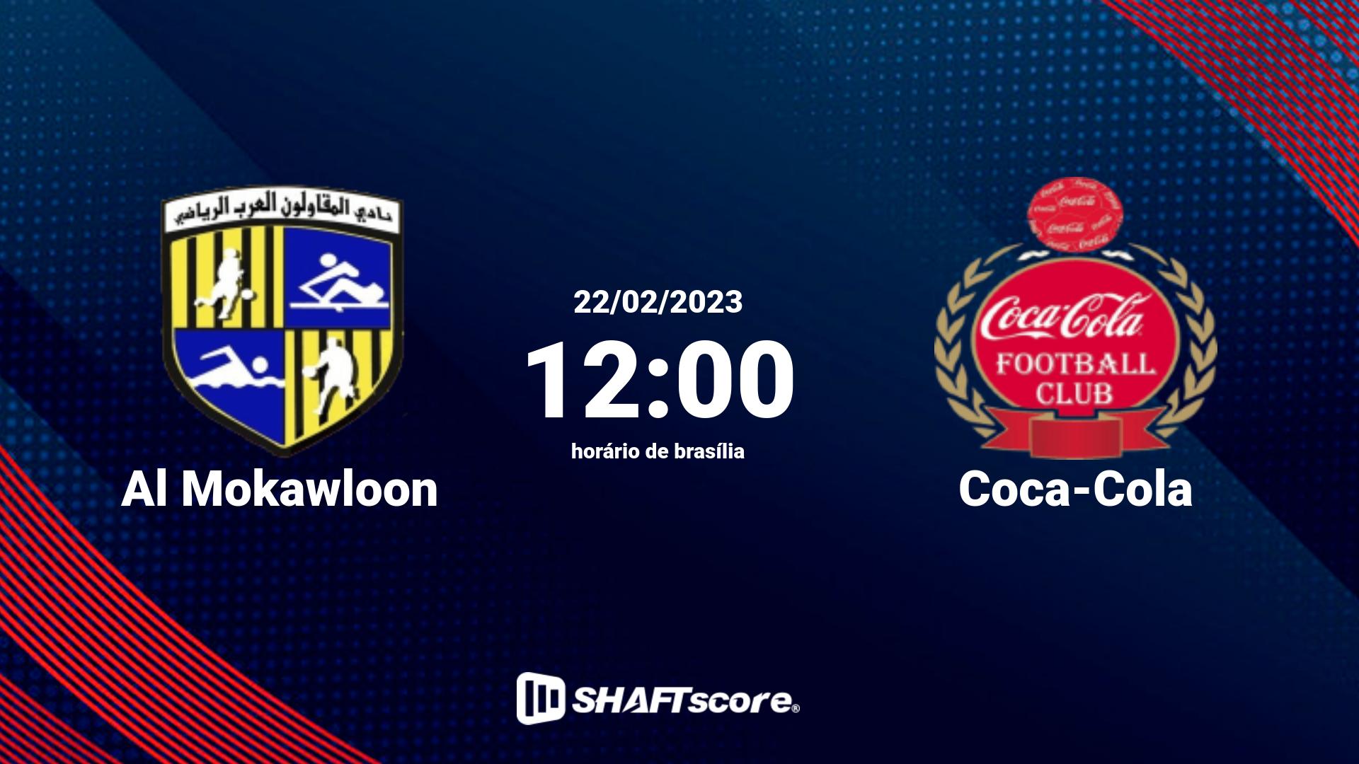 Estatísticas do jogo Al Mokawloon vs Coca-Cola 22.02 12:00