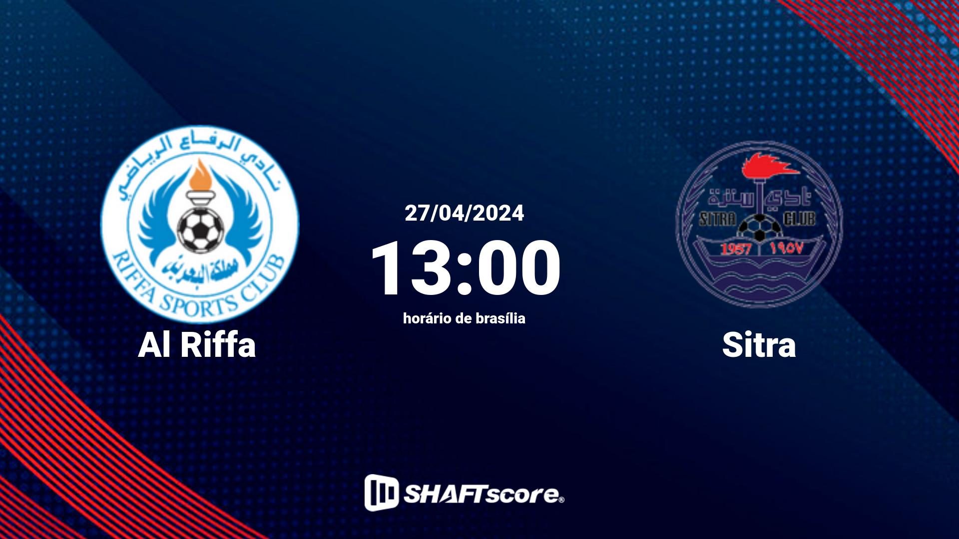 Estatísticas do jogo Al Riffa vs Sitra 27.04 13:00