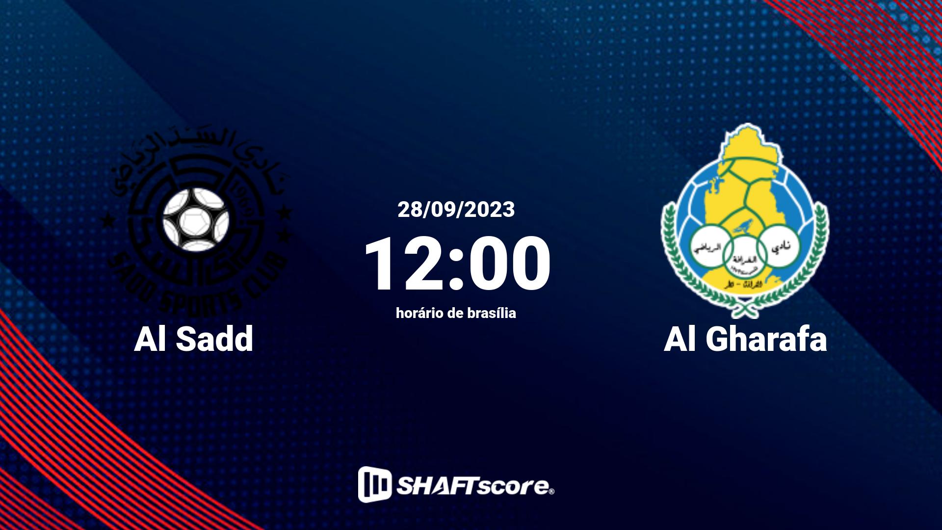 Estatísticas do jogo Al Sadd vs Al Gharafa 28.09 12:00