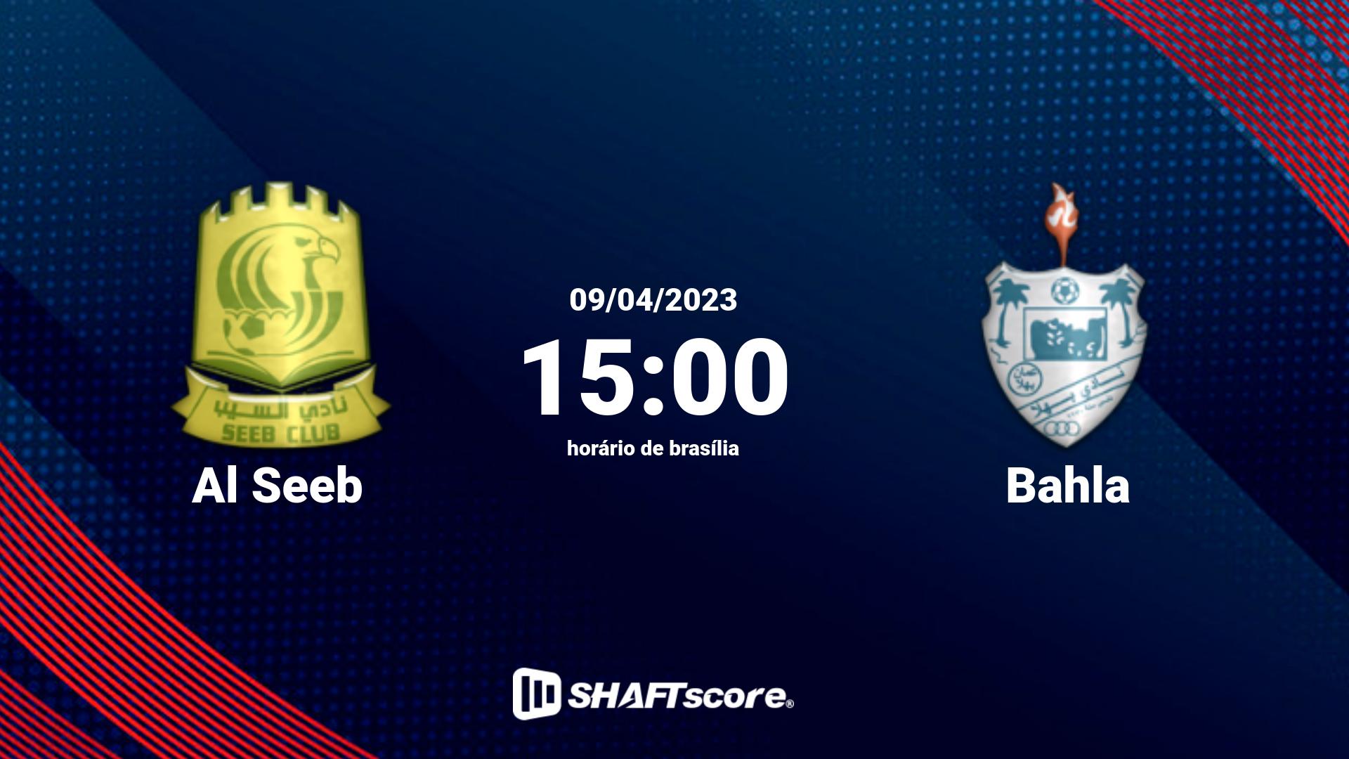 Estatísticas do jogo Al Seeb vs Bahla 09.04 15:00