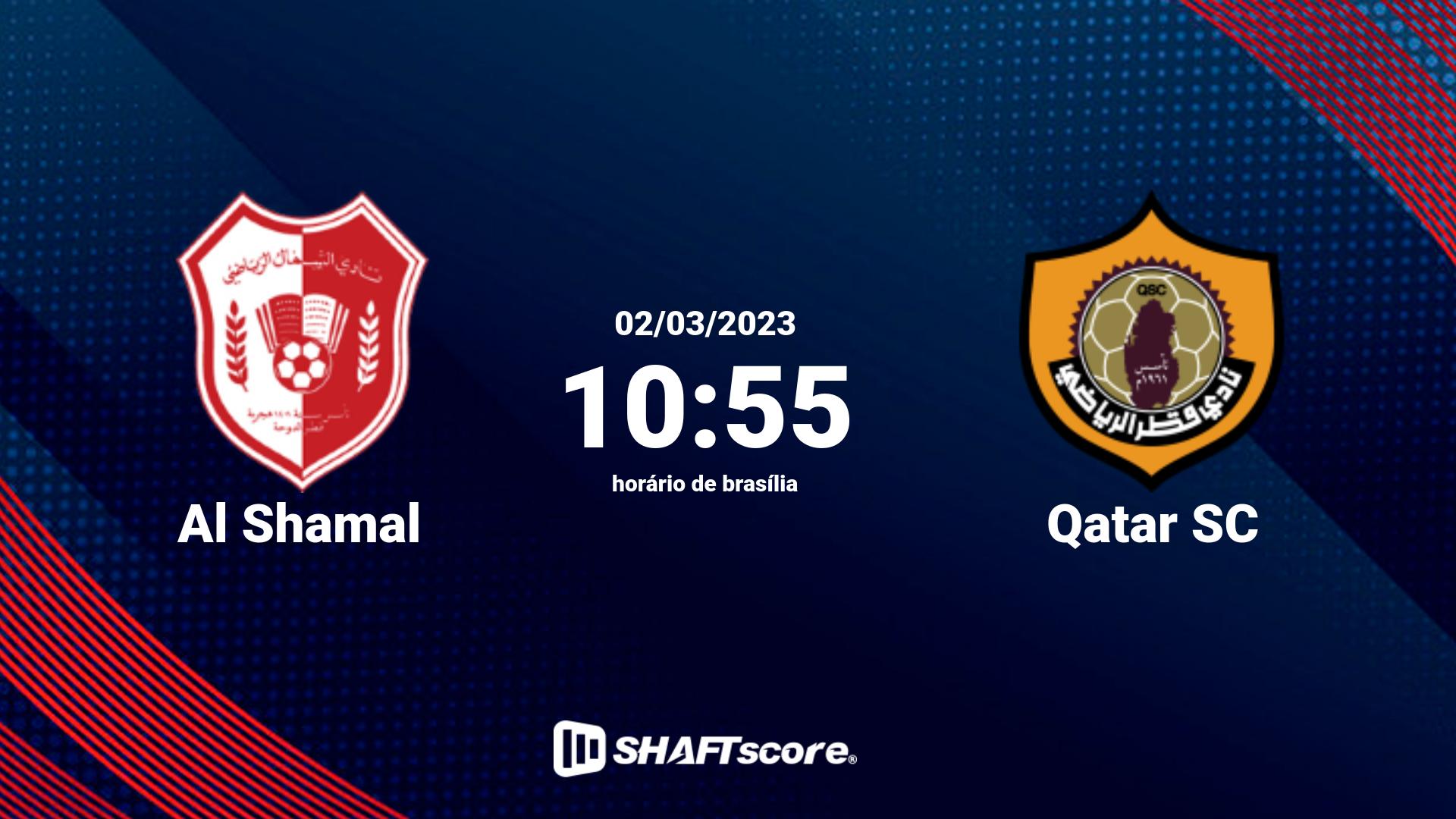 Estatísticas do jogo Al Shamal vs Qatar SC 02.03 10:55