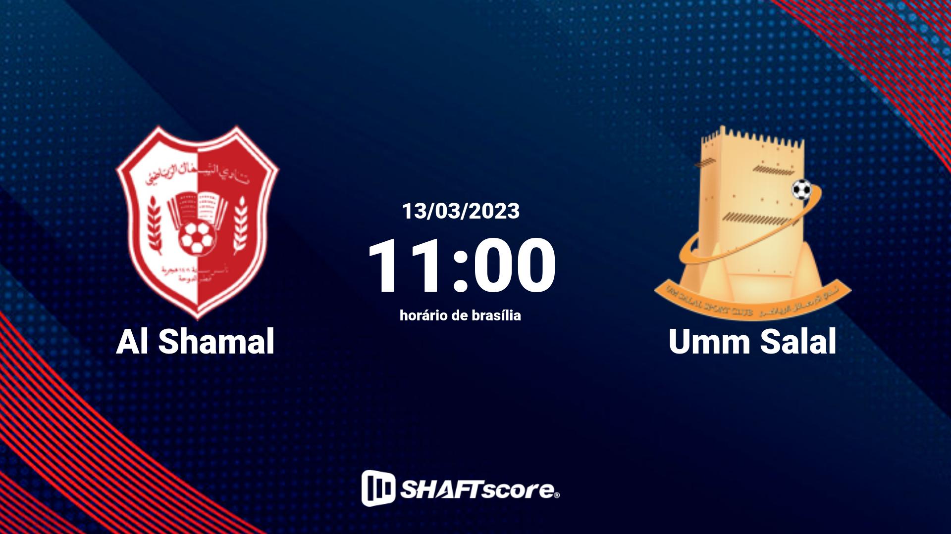 Estatísticas do jogo Al Shamal vs Umm Salal 13.03 11:00