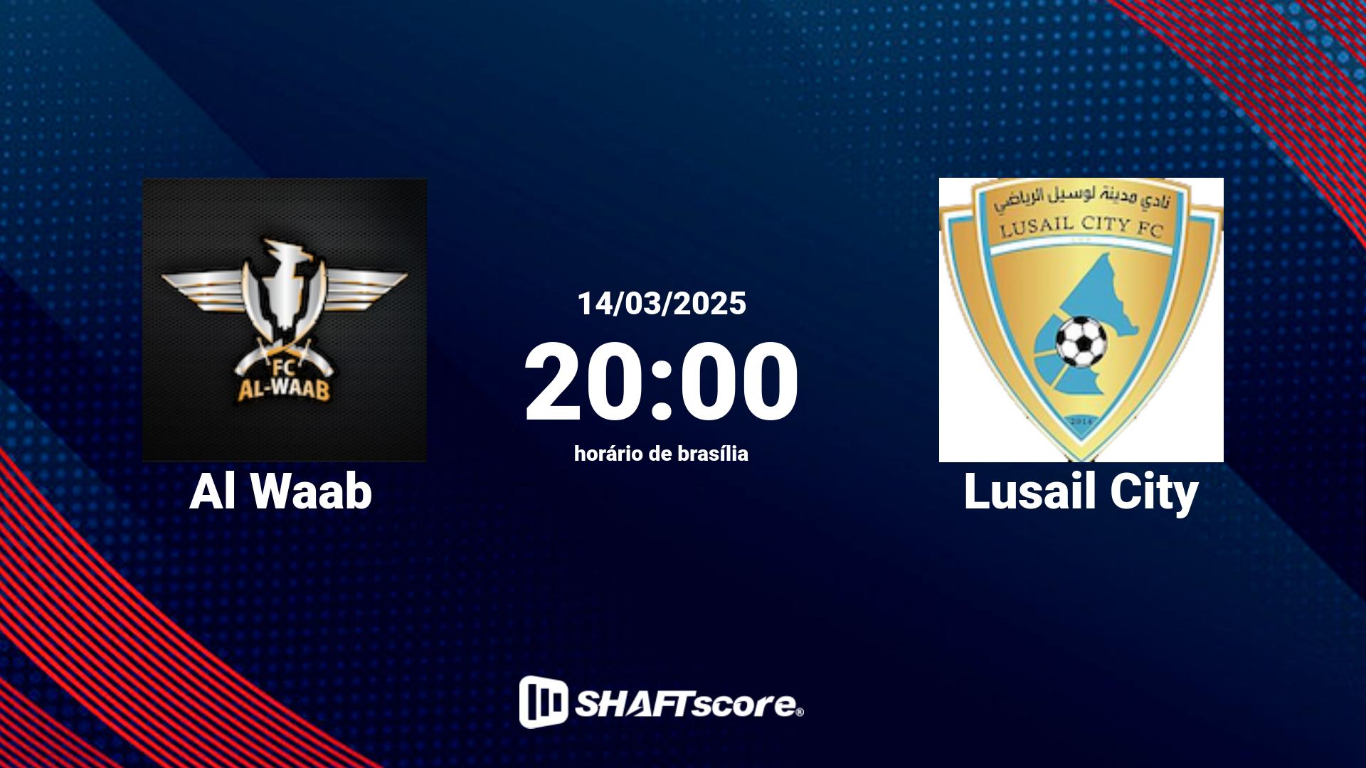 Estatísticas do jogo Al Waab vs Lusail City 14.03 20:00