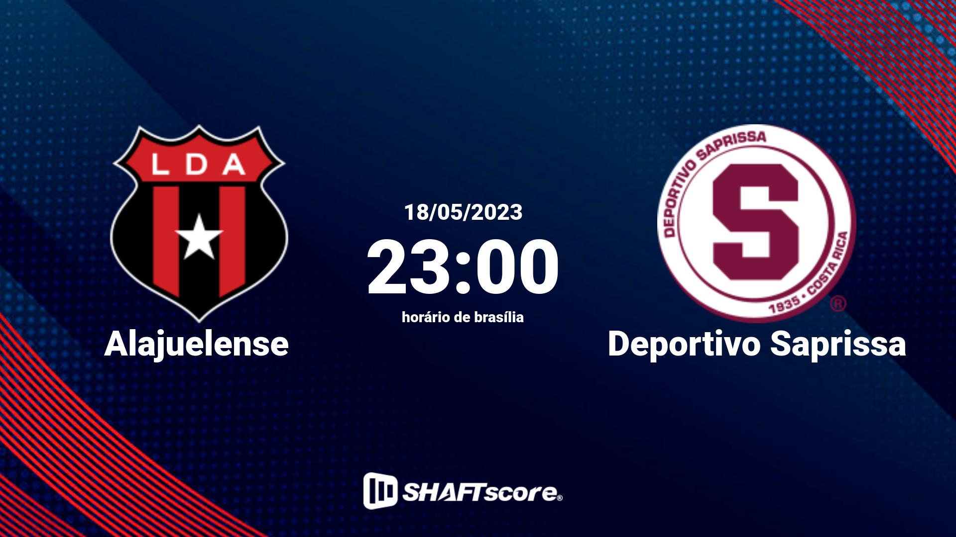 Estatísticas do jogo Alajuelense vs Deportivo Saprissa 18.05 23:00