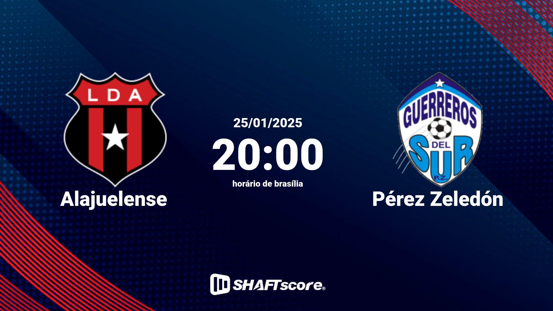 Estatísticas do jogo Alajuelense vs Pérez Zeledón 25.01 20:00