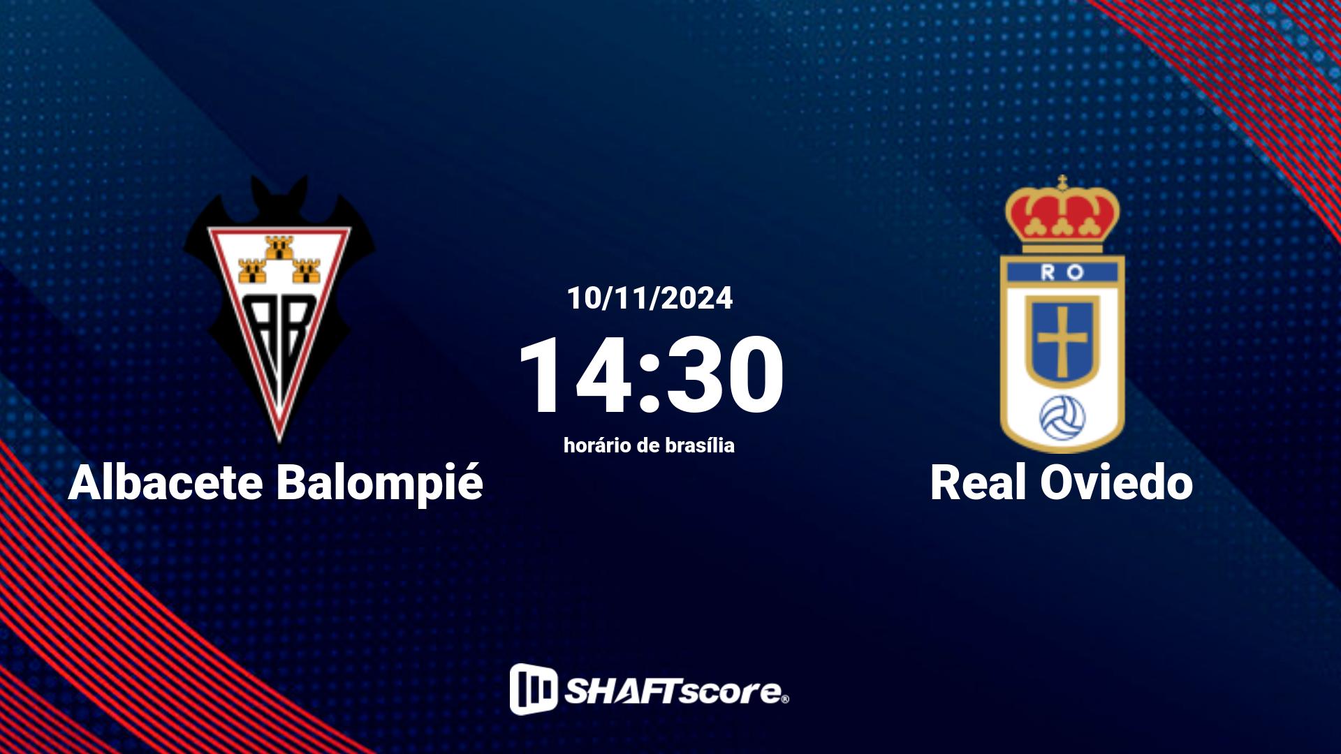 Estatísticas do jogo Albacete Balompié vs Real Oviedo 10.11 14:30