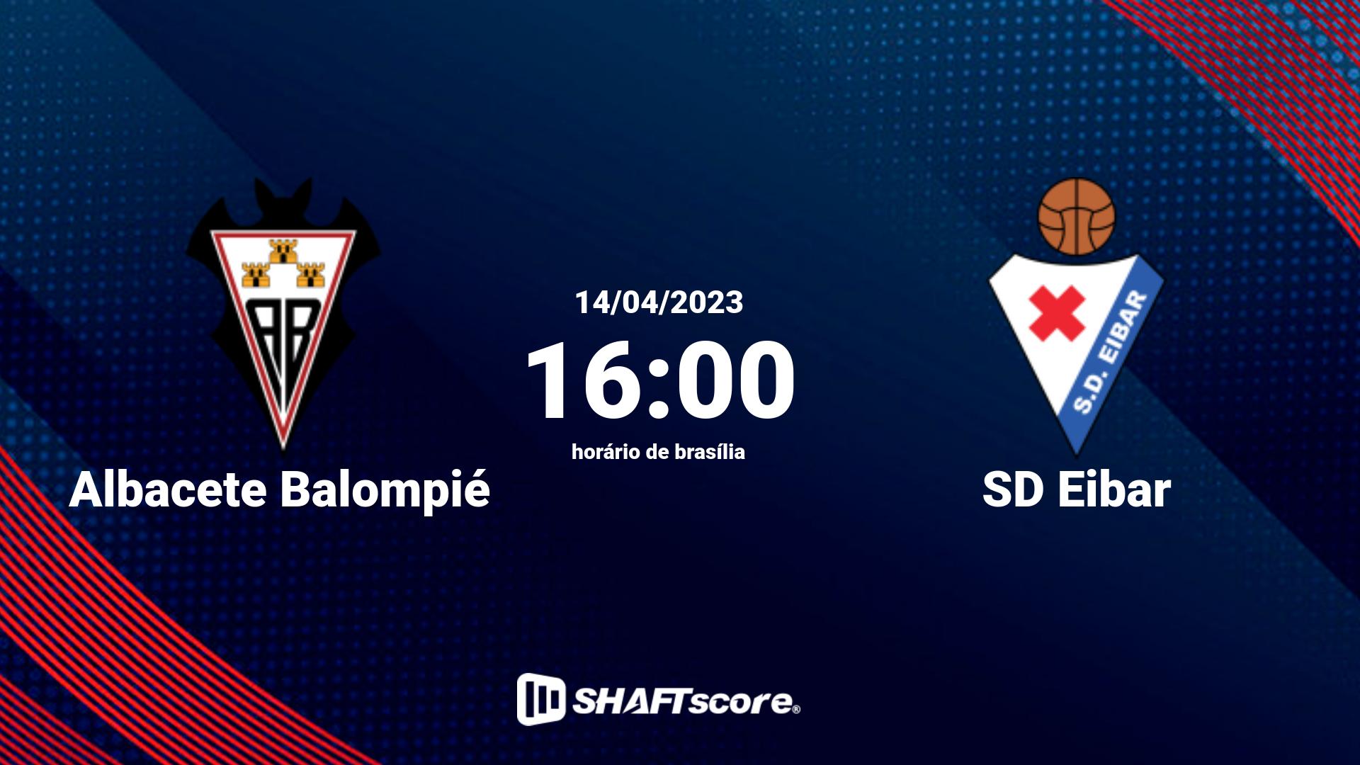 Estatísticas do jogo Albacete Balompié vs SD Eibar 14.04 16:00