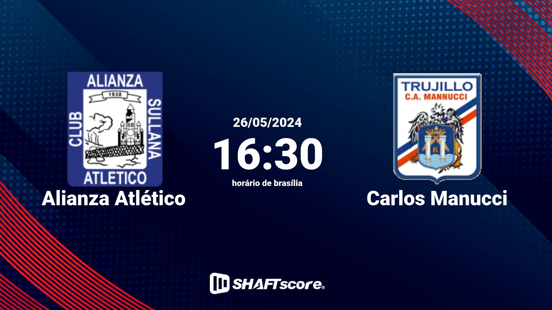 Estatísticas do jogo Alianza Atlético vs Carlos Manucci 26.05 16:30