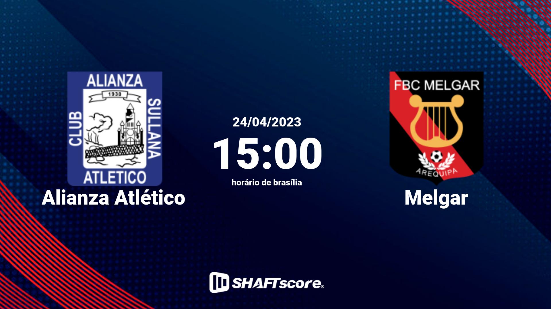 Estatísticas do jogo Alianza Atlético vs Melgar 24.04 15:00