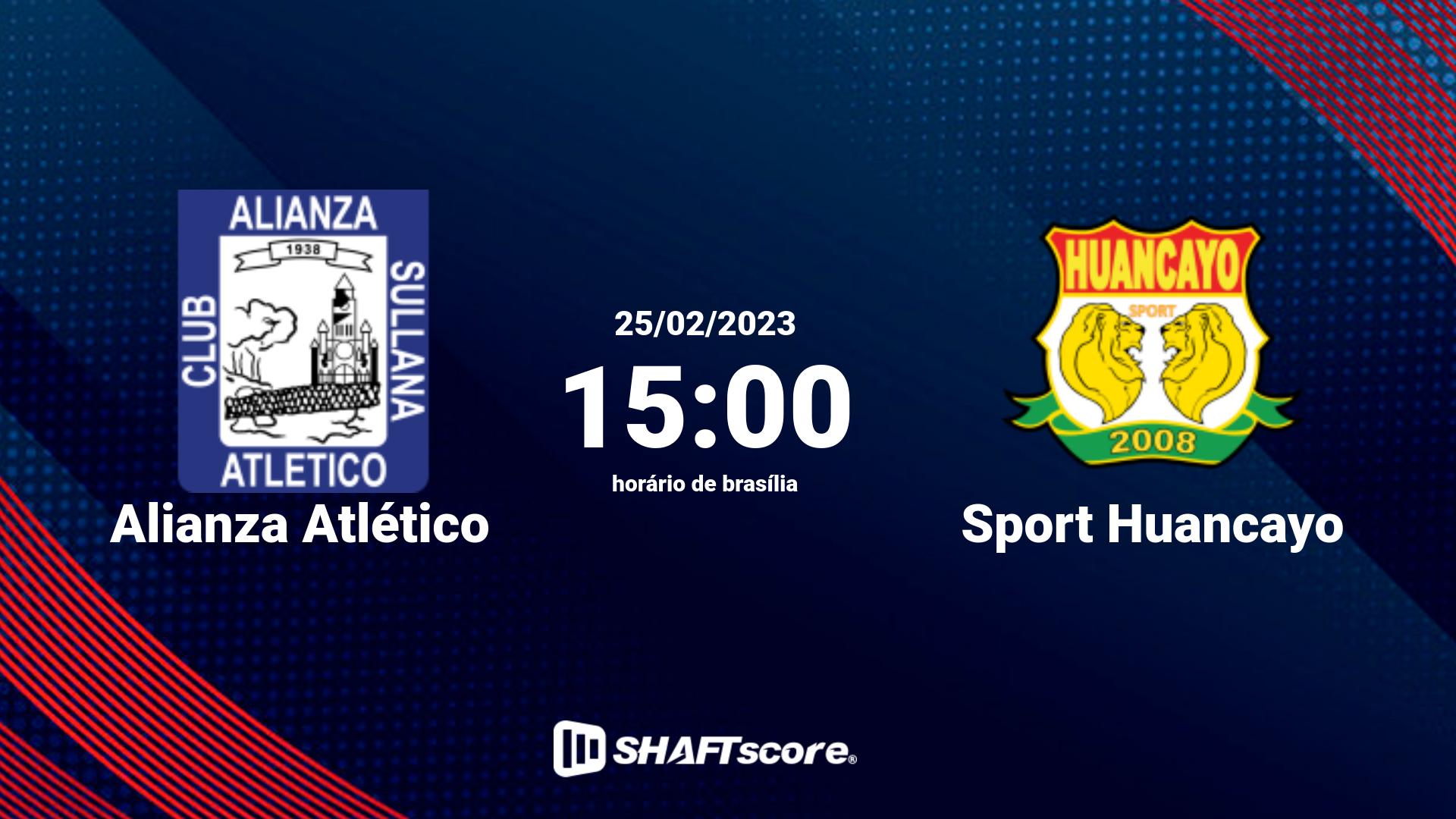 Estatísticas do jogo Alianza Atlético vs Sport Huancayo 25.02 15:00