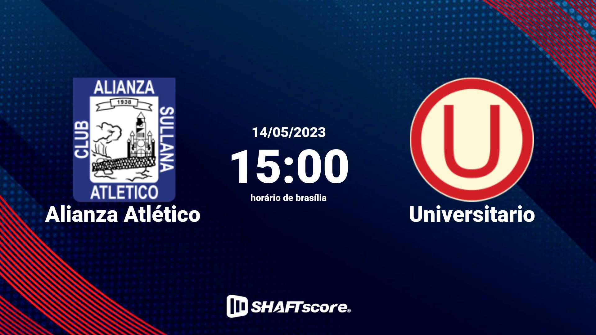 Estatísticas do jogo Alianza Atlético vs Universitario 14.05 15:00