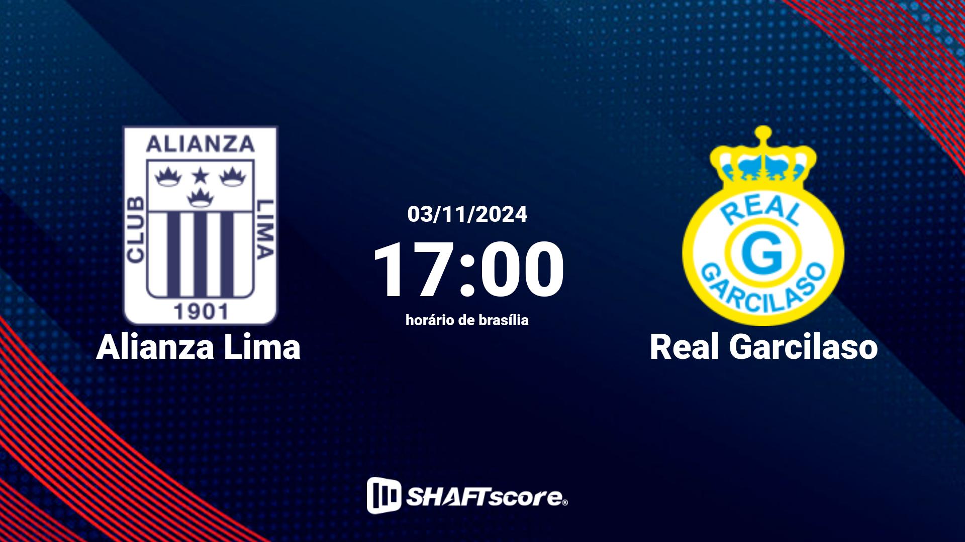 Estatísticas do jogo Alianza Lima vs Real Garcilaso 03.11 17:00