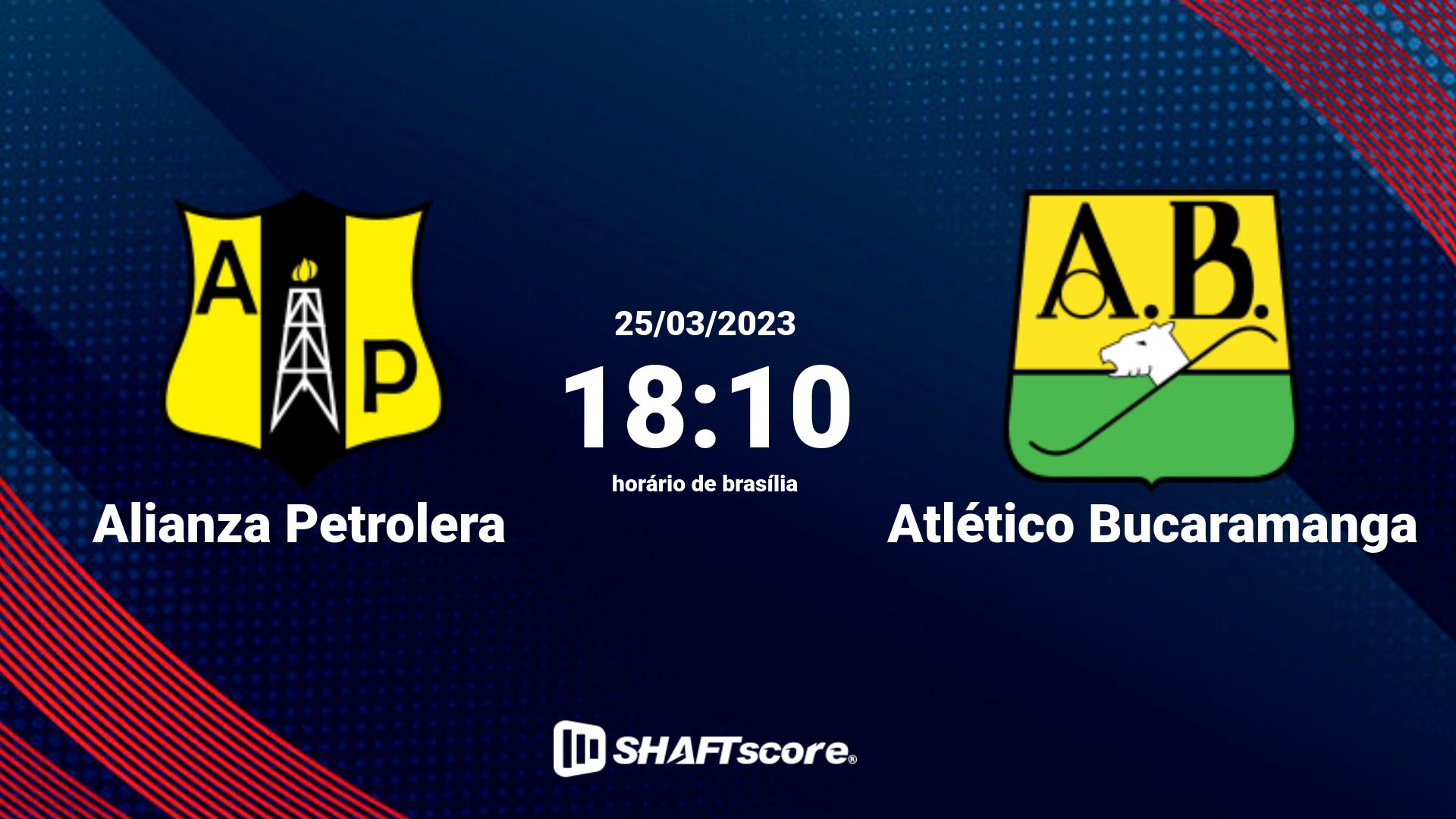 Estatísticas do jogo Alianza Petrolera vs Atlético Bucaramanga 25.03 18:10