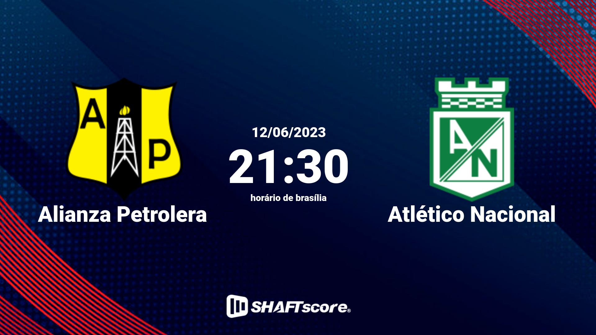 Estatísticas do jogo Alianza Petrolera vs Atlético Nacional 12.06 21:30