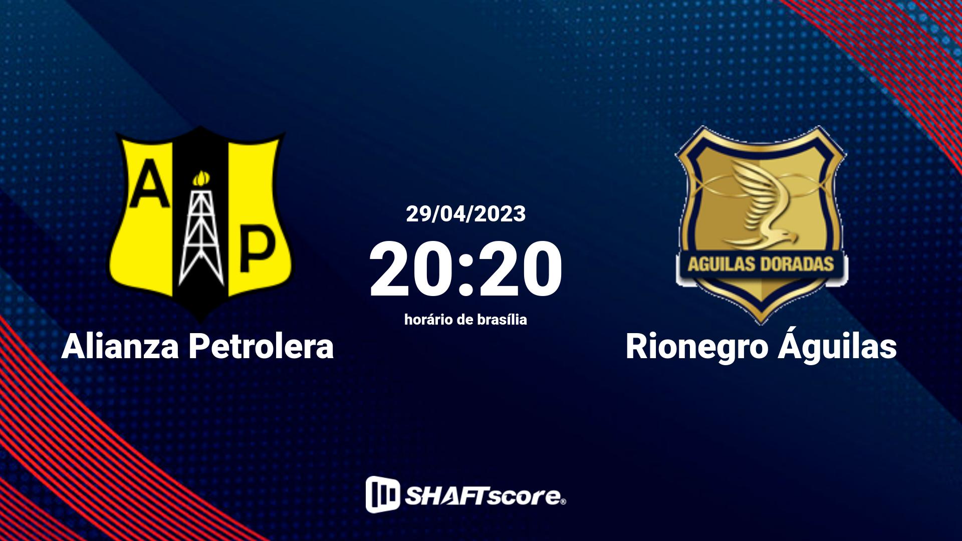 Estatísticas do jogo Alianza Petrolera vs Rionegro Águilas 29.04 20:20